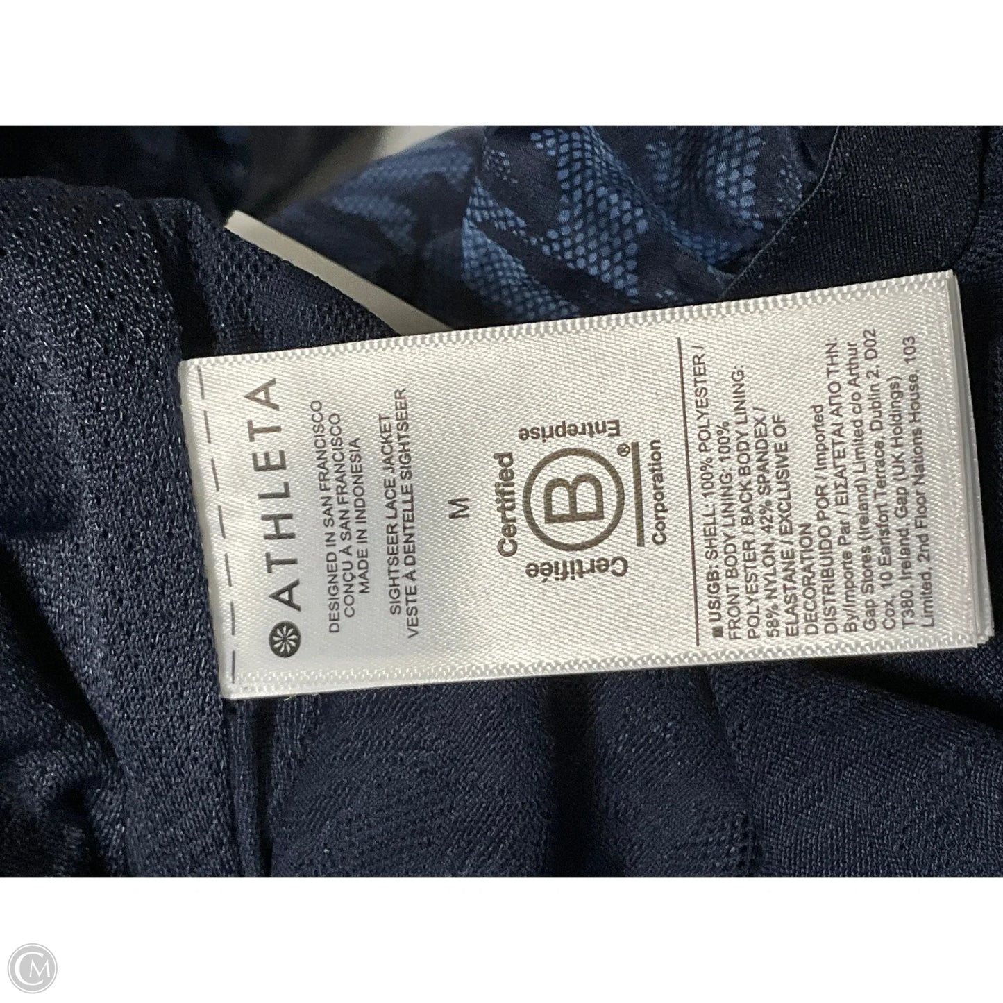 Athletic Jacket By Athleta In Floral Print, Size: M