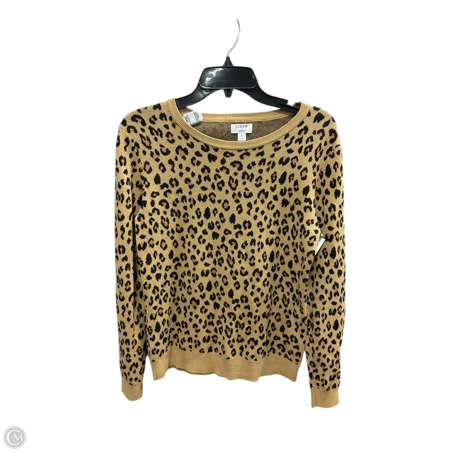 Top Long Sleeve By J. Crew In Animal Print, Size: S