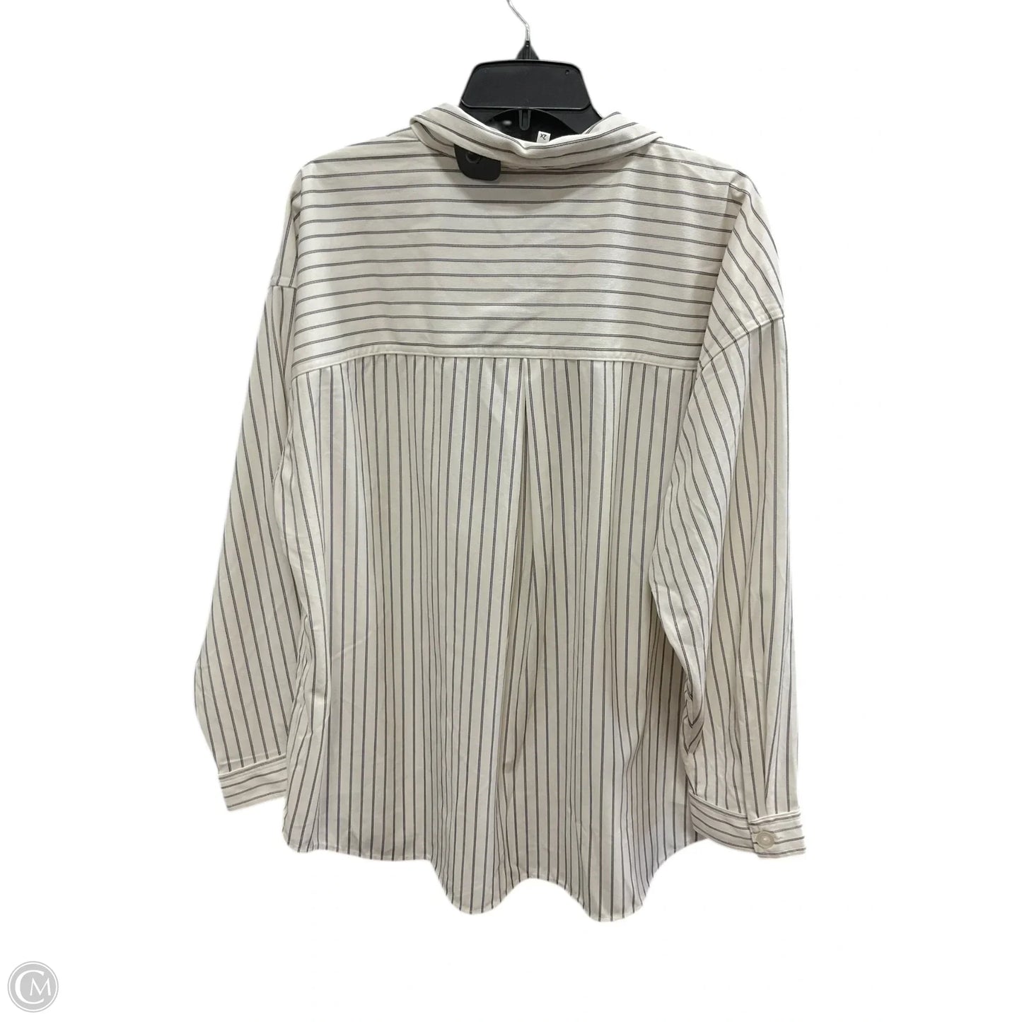 Blouse Long Sleeve By Maurices In Striped Pattern, Size: 2x