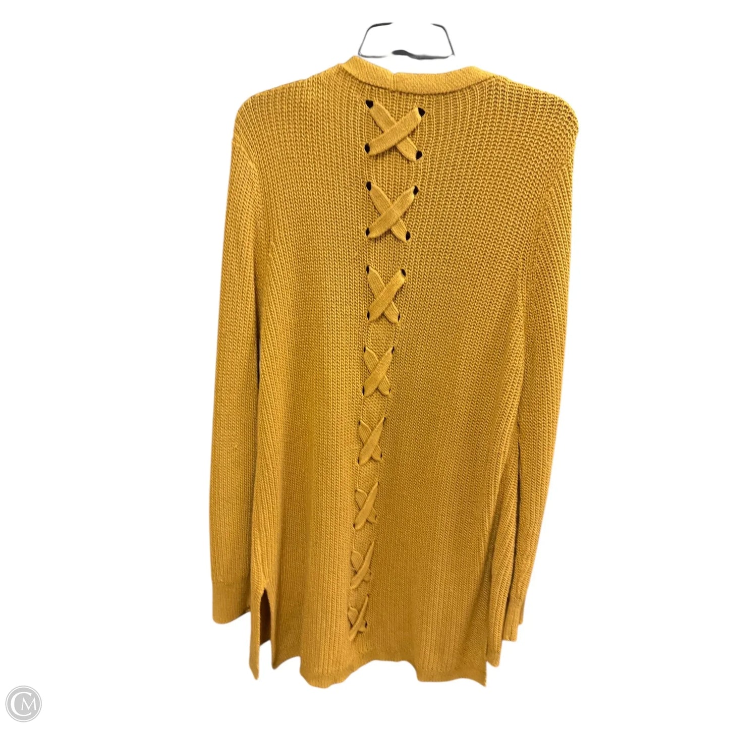 Cardigan By Clothes Mentor In Yellow, Size: 2x