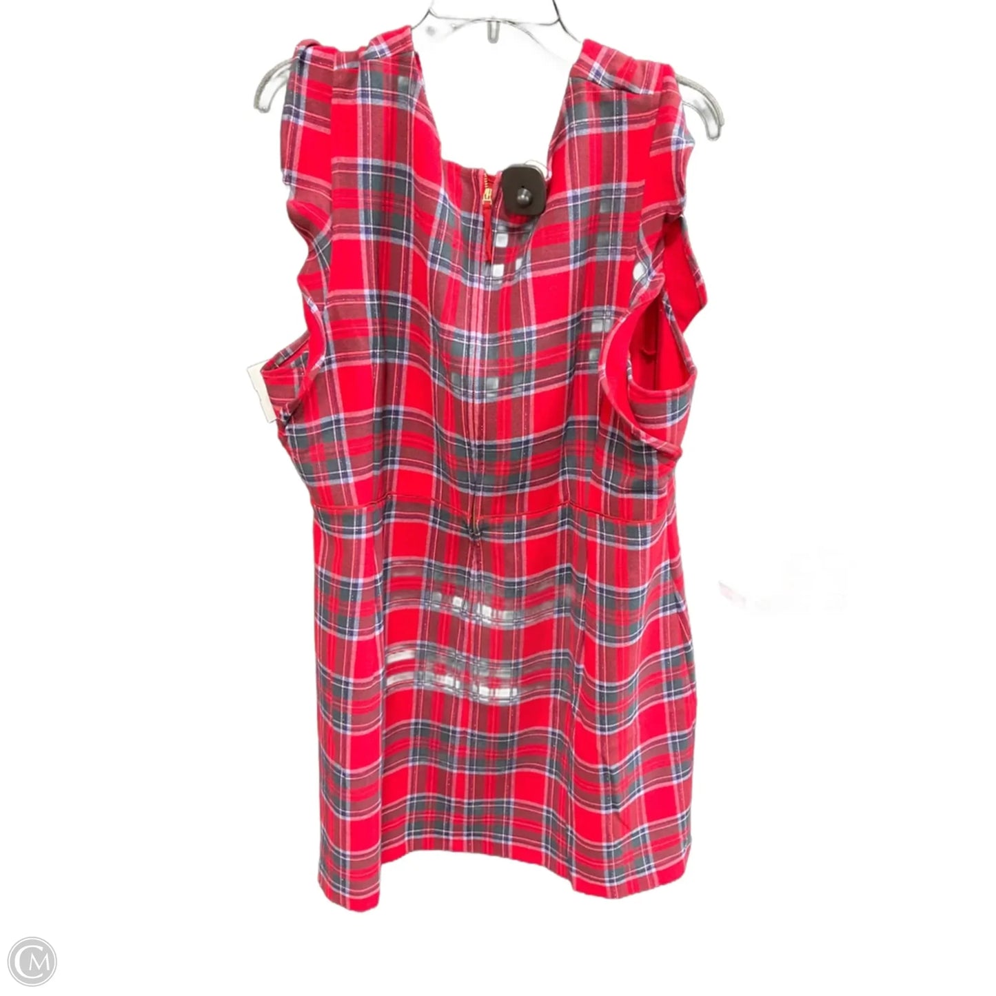 Dress Party Midi By Vineyard Vines In Plaid Pattern, Size: 22