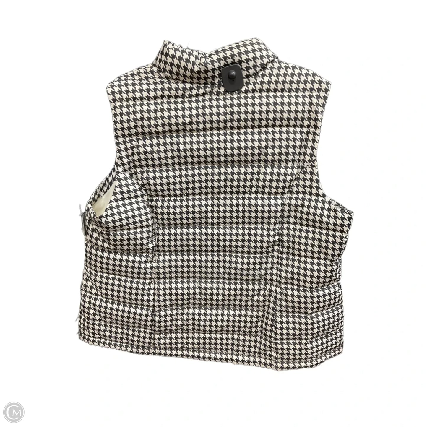 Vest Puffer & Quilted By Charter Club In Black & White, Size: 2x