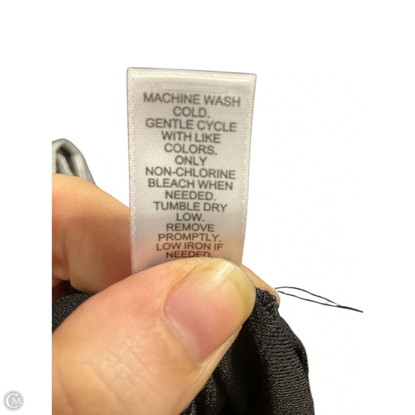 Top Short Sleeve By Cato In Black & White, Size: L