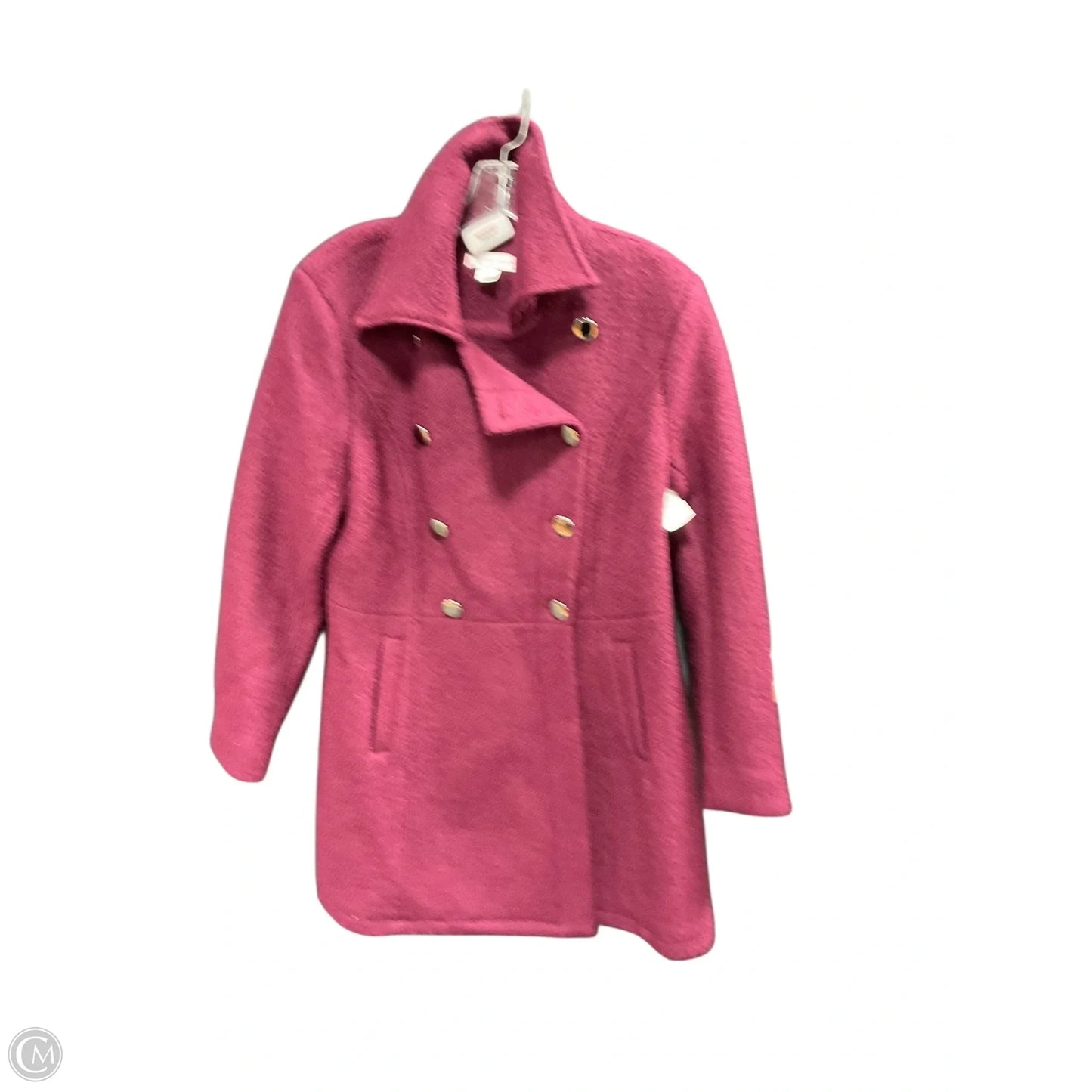Coat Peacoat By Christopher And Banks In Maroon, Size: M