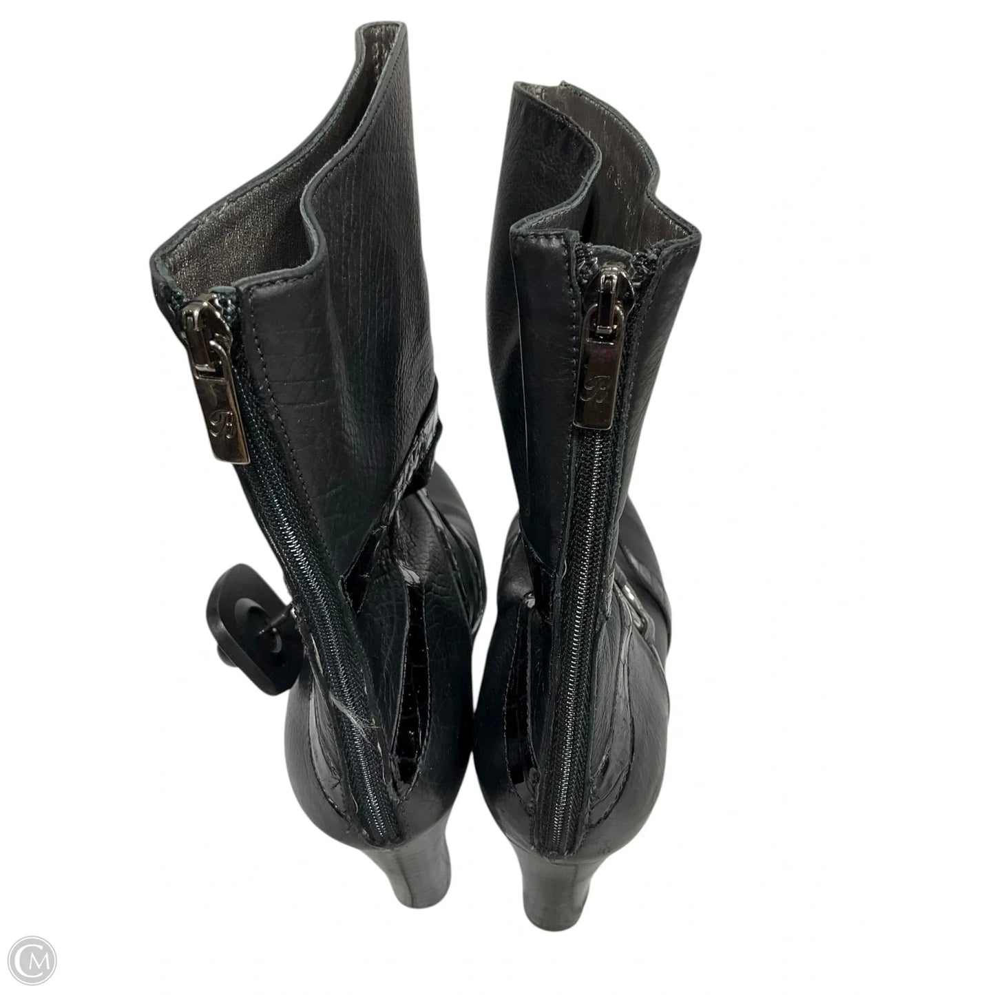 Boots Ankle Heels By Brighton In Black, Size: 8.5