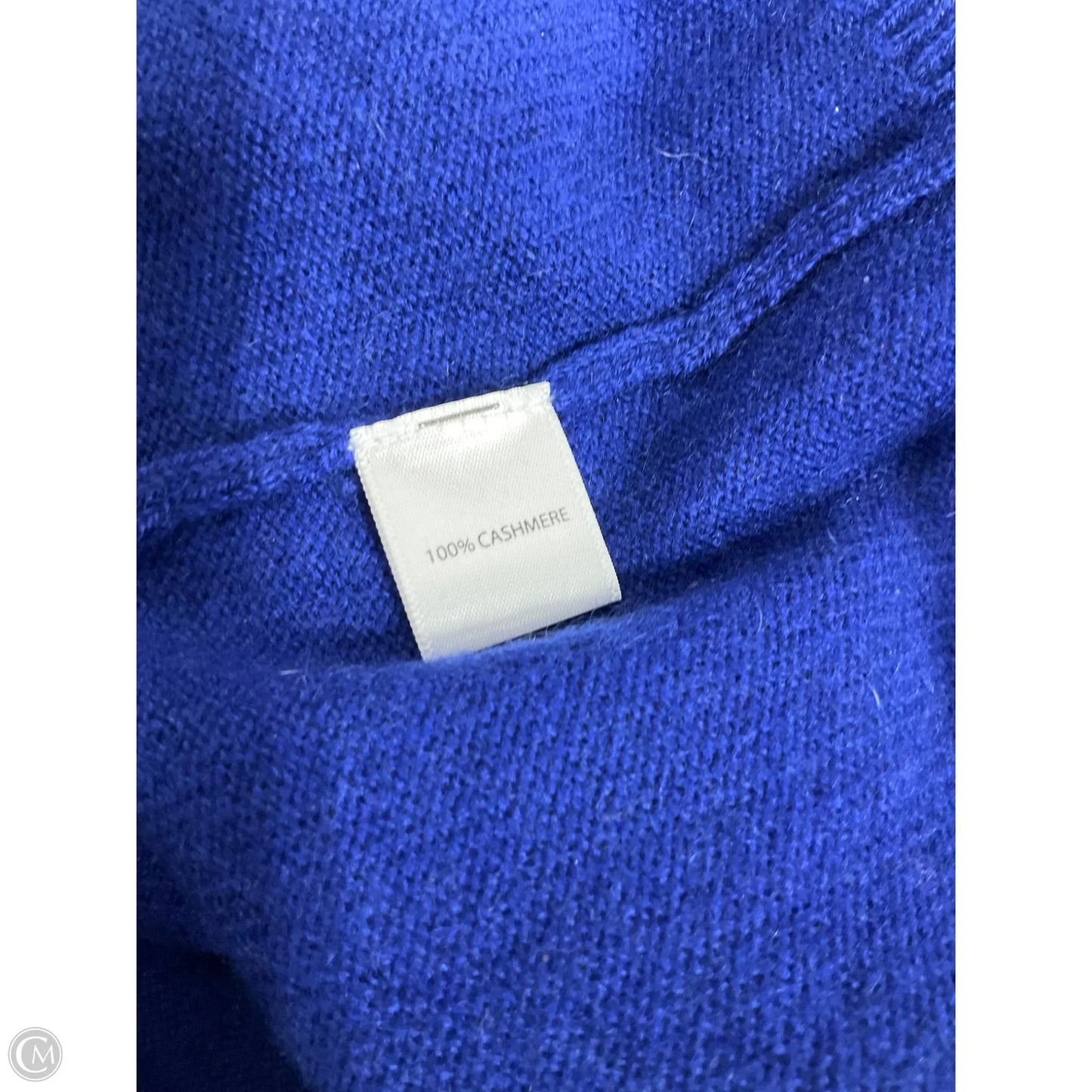 Sweater Cashmere By Saks Fifth Avenue In Blue, Size: Xl