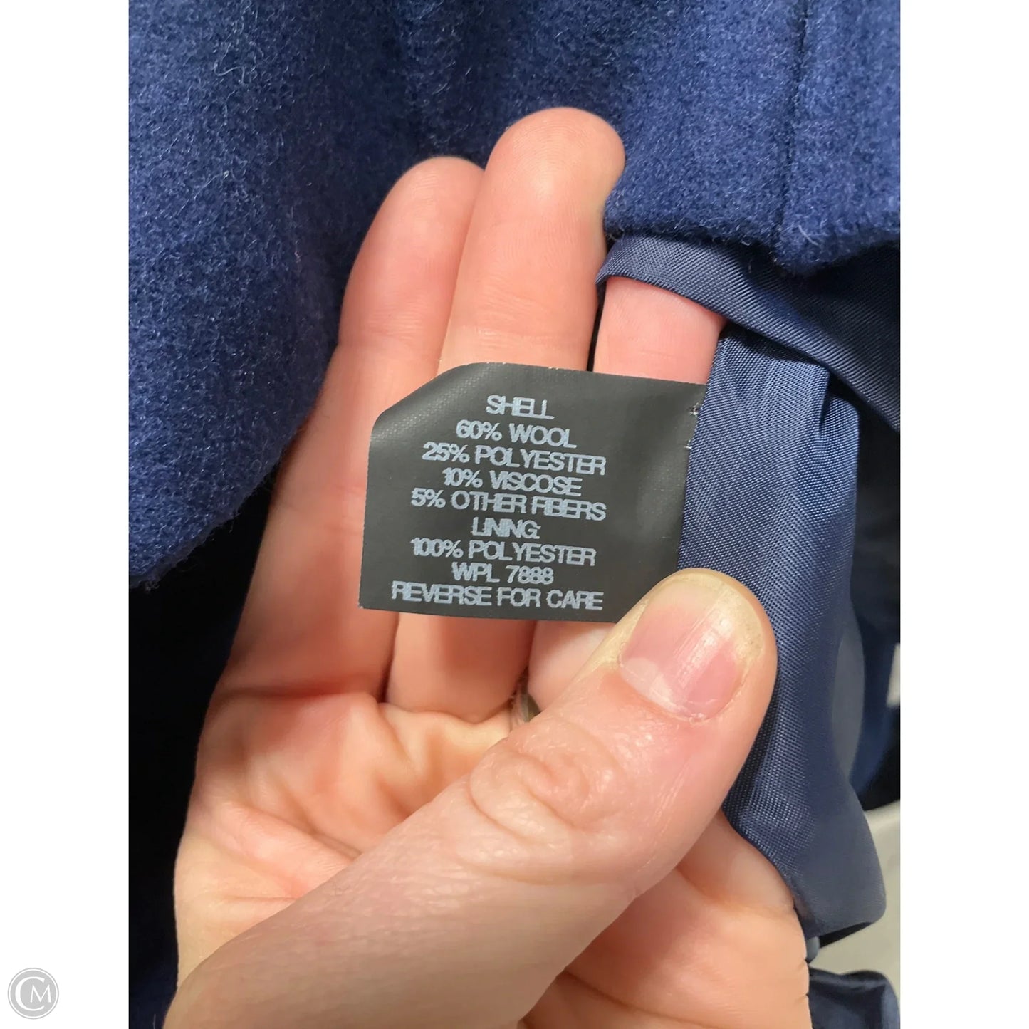 Coat Peacoat By Michael By Michael Kors In Blue, Size: L