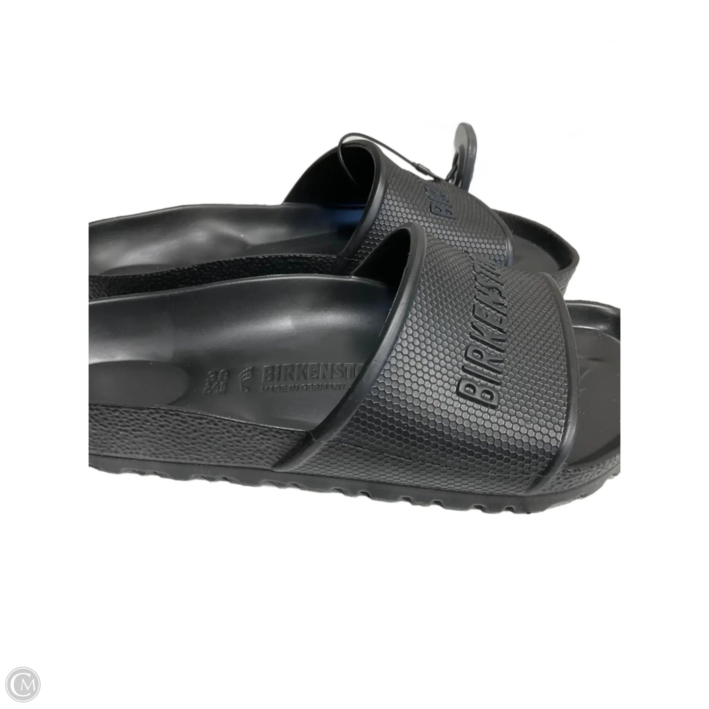 Sandals Flip Flops By Birkenstock In Black, Size: 7.5