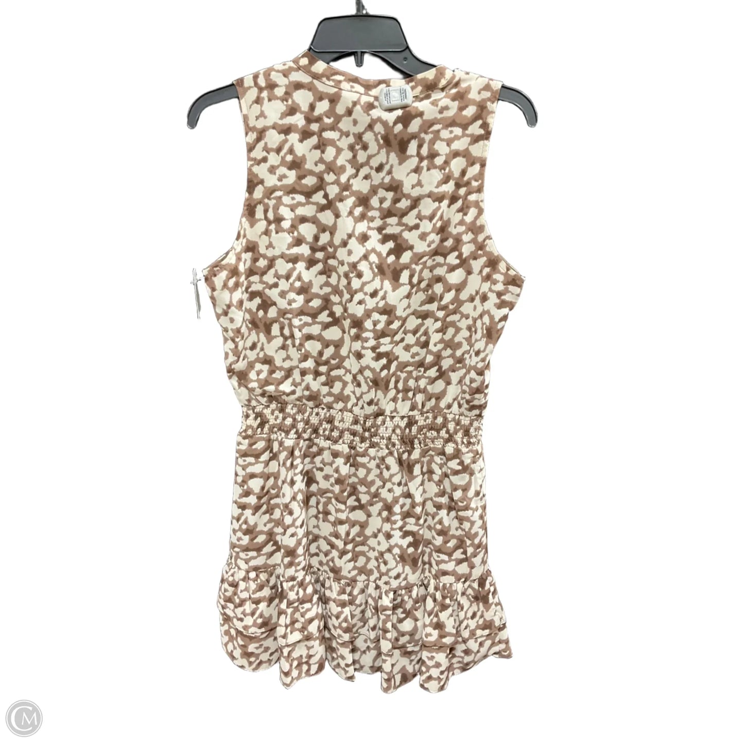 Dress Casual Short By Saks Fifth Avenue In Brown & Cream, Size: M
