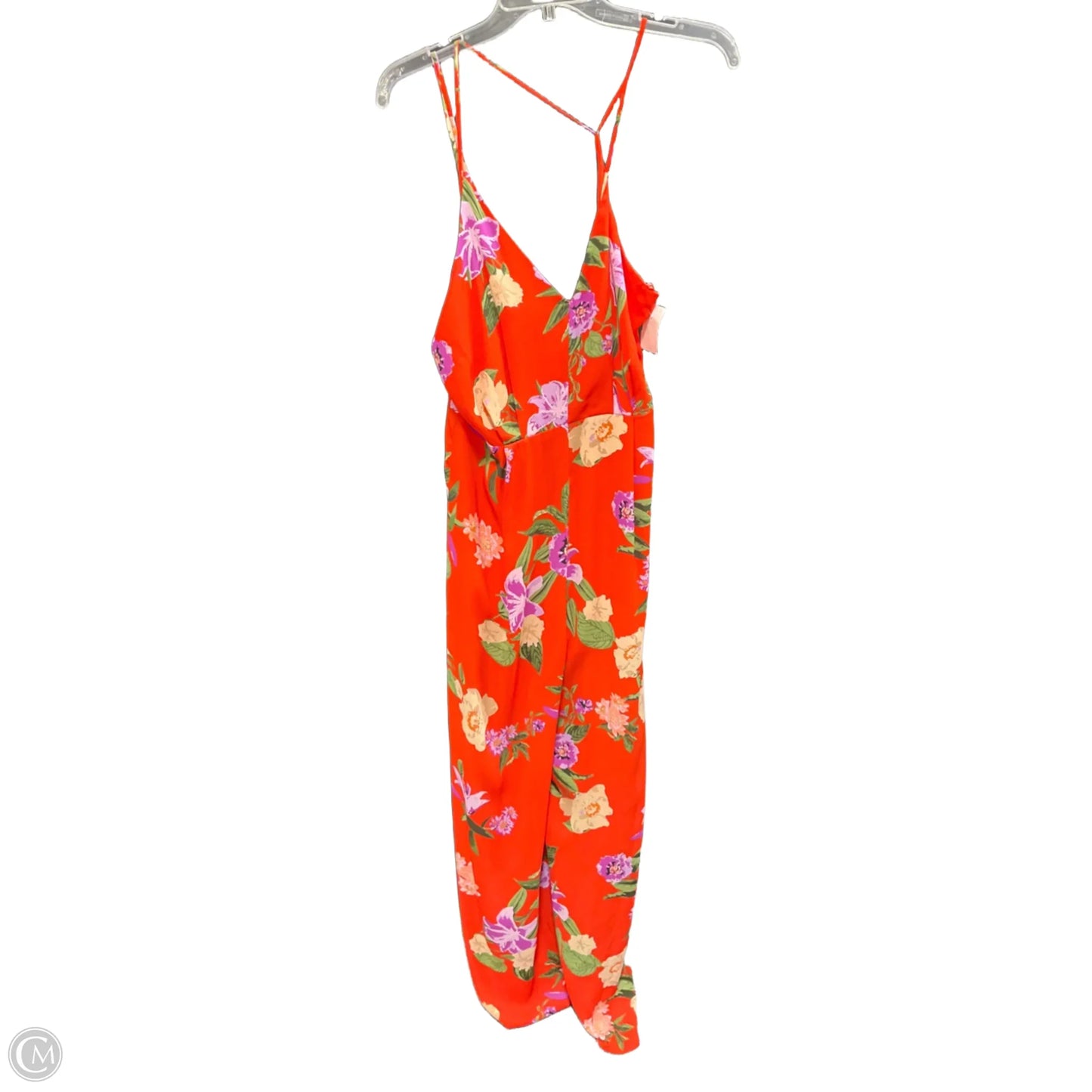 Jumpsuit By Astr In Orange & Purple, Size: M