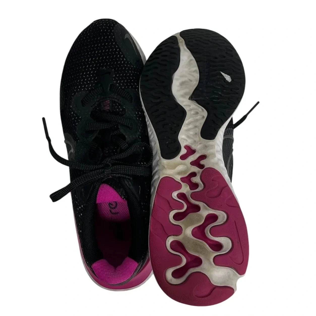 Shoes Athletic By Nike In Black & Pink, Size: 6.5