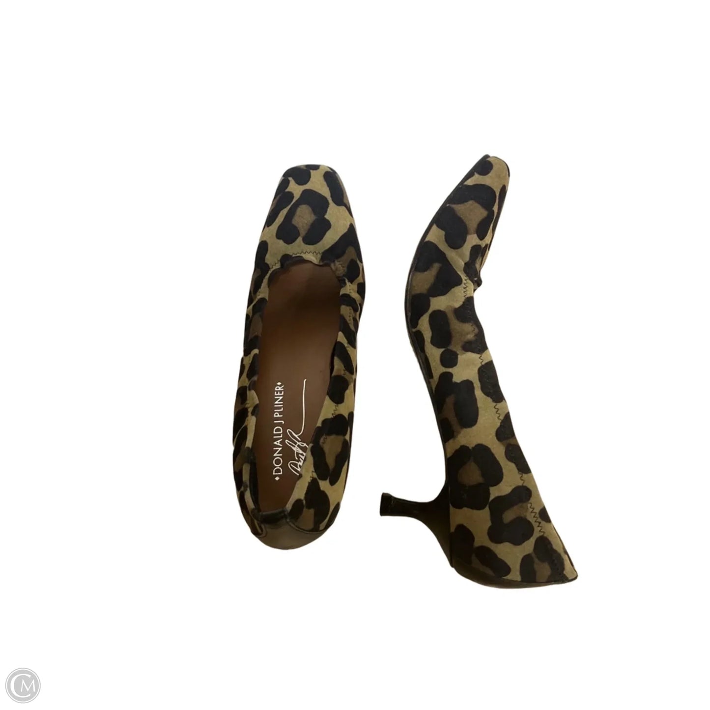 Shoes Heels Kitten By Donald Pliner In Animal Print, Size: 6.5