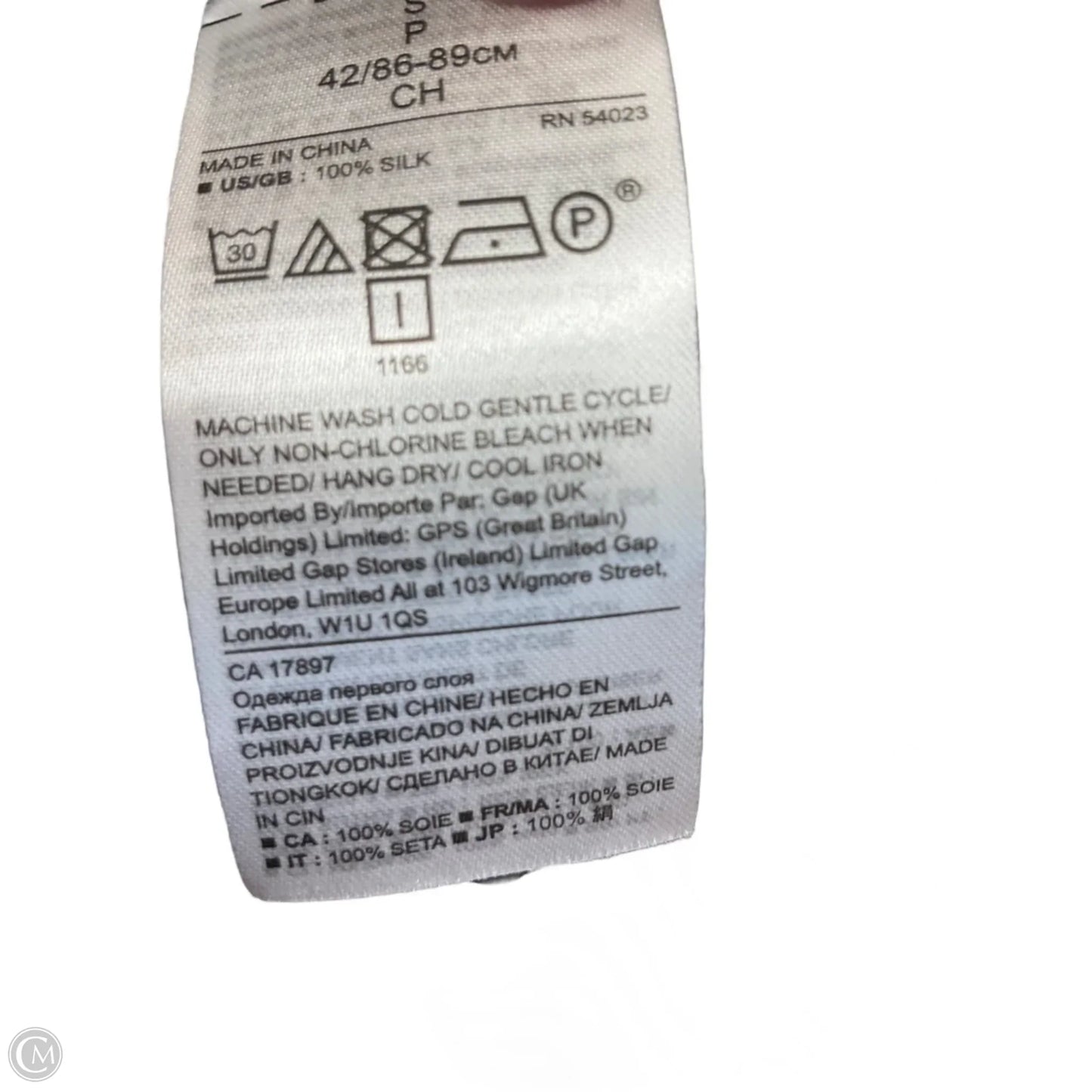 Blouse Long Sleeve By Banana Republic In Striped Pattern, Size: S