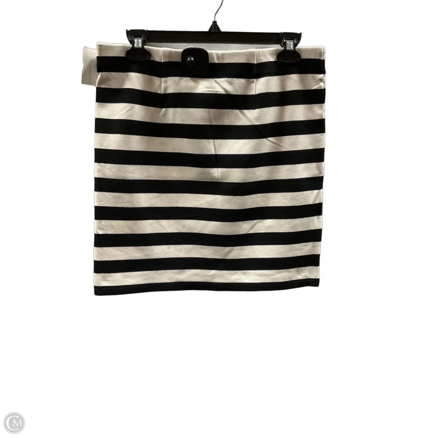 Skirt Midi By Loft In Striped Pattern, Size: M