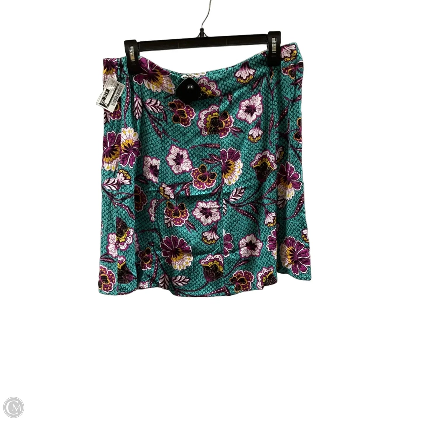 Skirt Midi By Loft In Floral Print, Size: 8