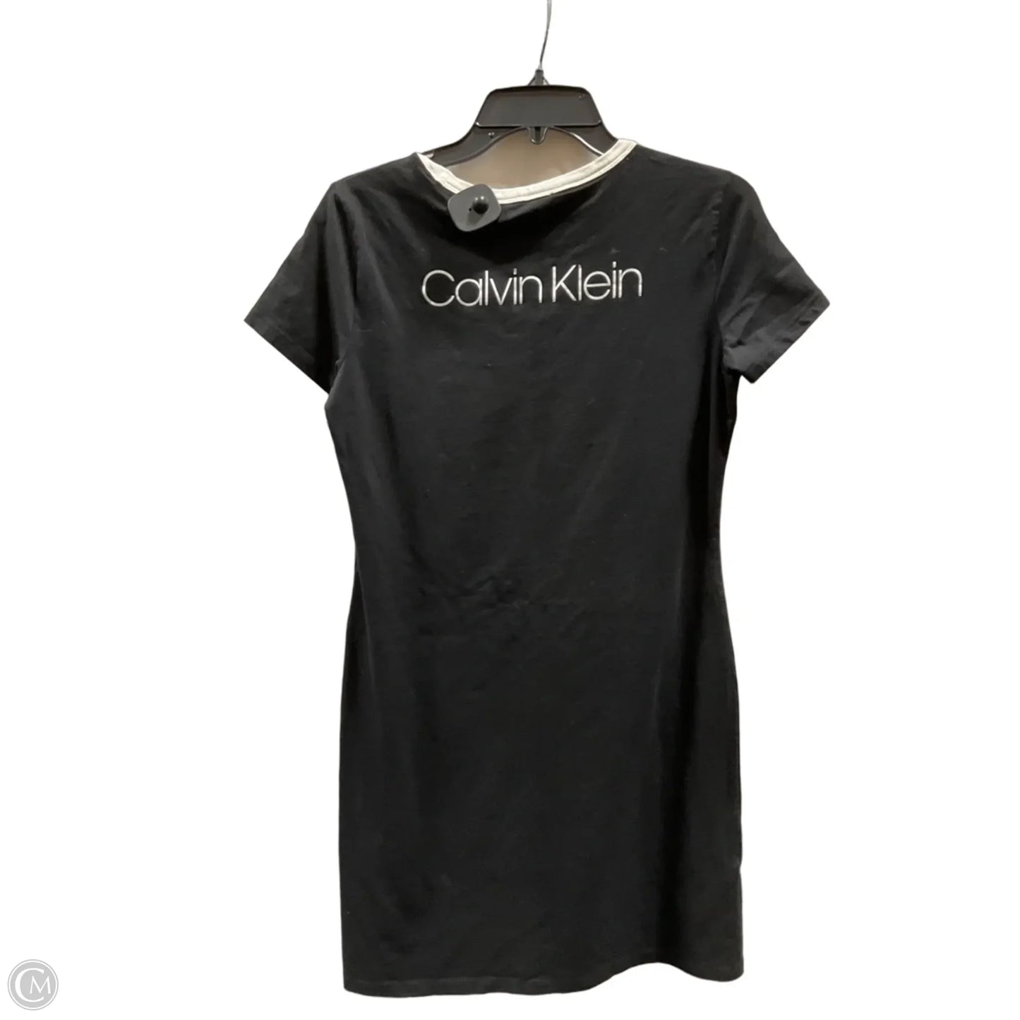 Dress Casual Midi By Calvin Klein In Black & White, Size: S