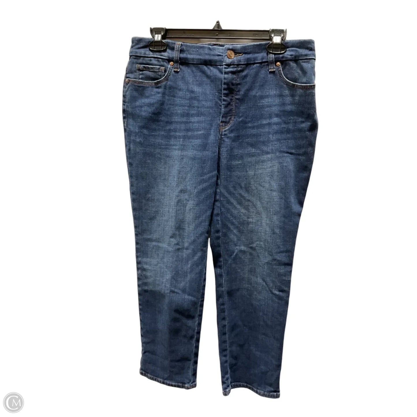 Jeans Straight By Chicos In Blue, Size: 10