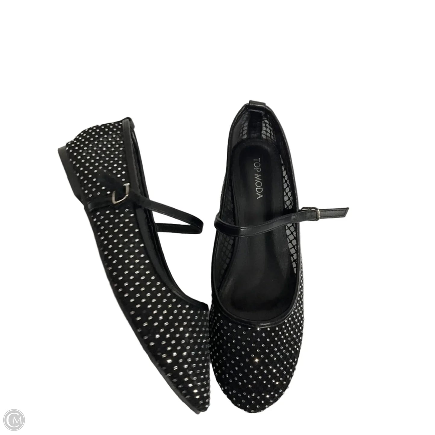 Shoes Flats By Top Moda In Black, Size: 9