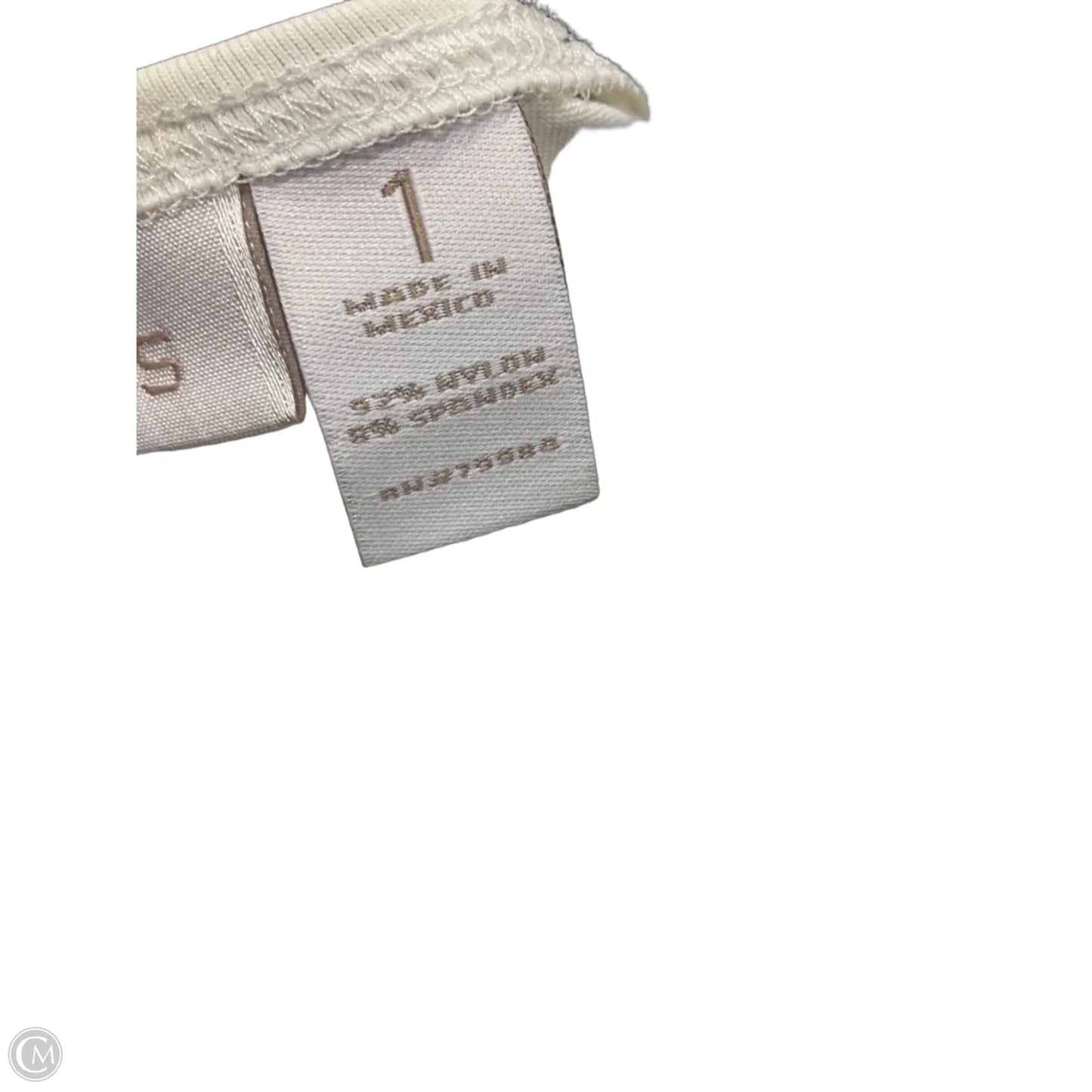 Top Sleeveless Basic By Chicos In White, Size: M