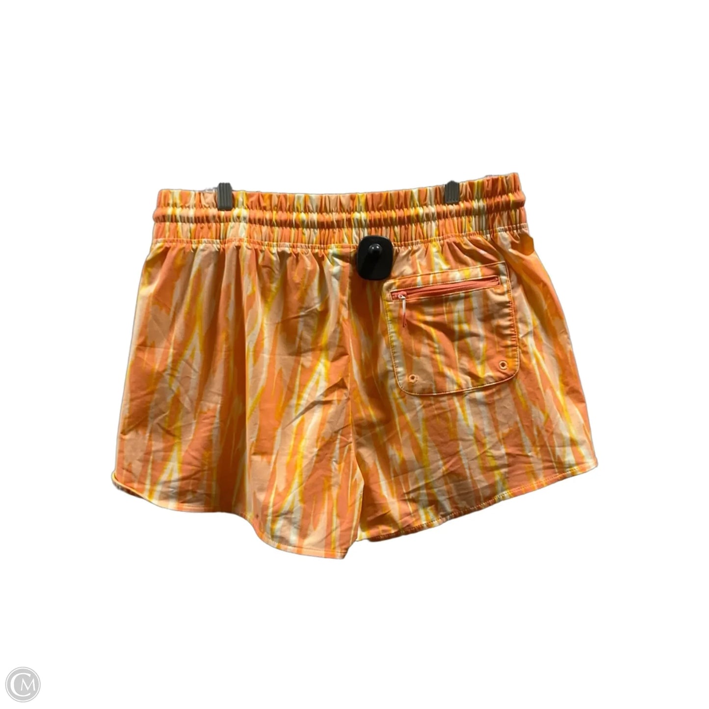 Shorts By Eddie Bauer In Orange & Yellow, Size: L