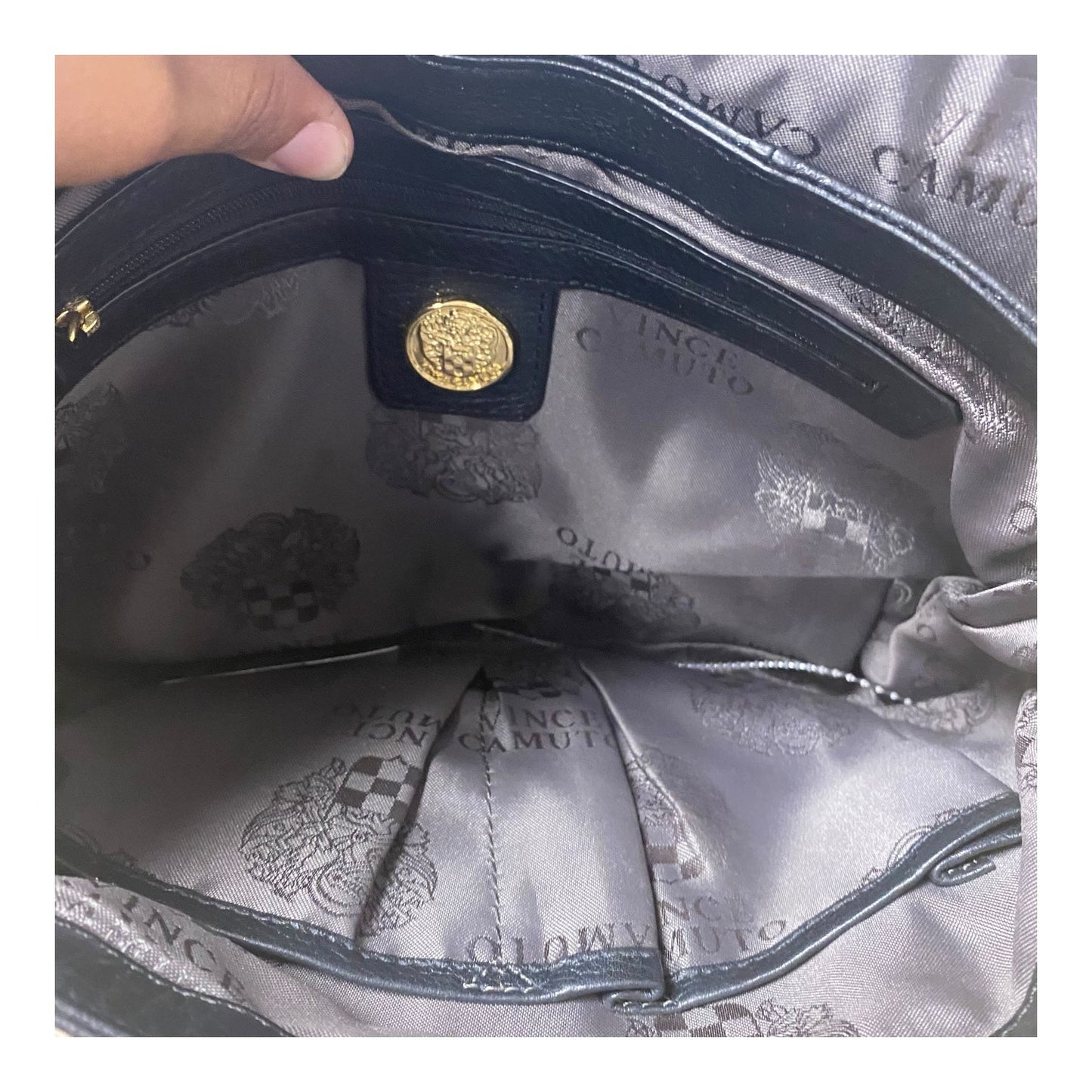 Handbag By Vince Camuto In Black, Size:Medium