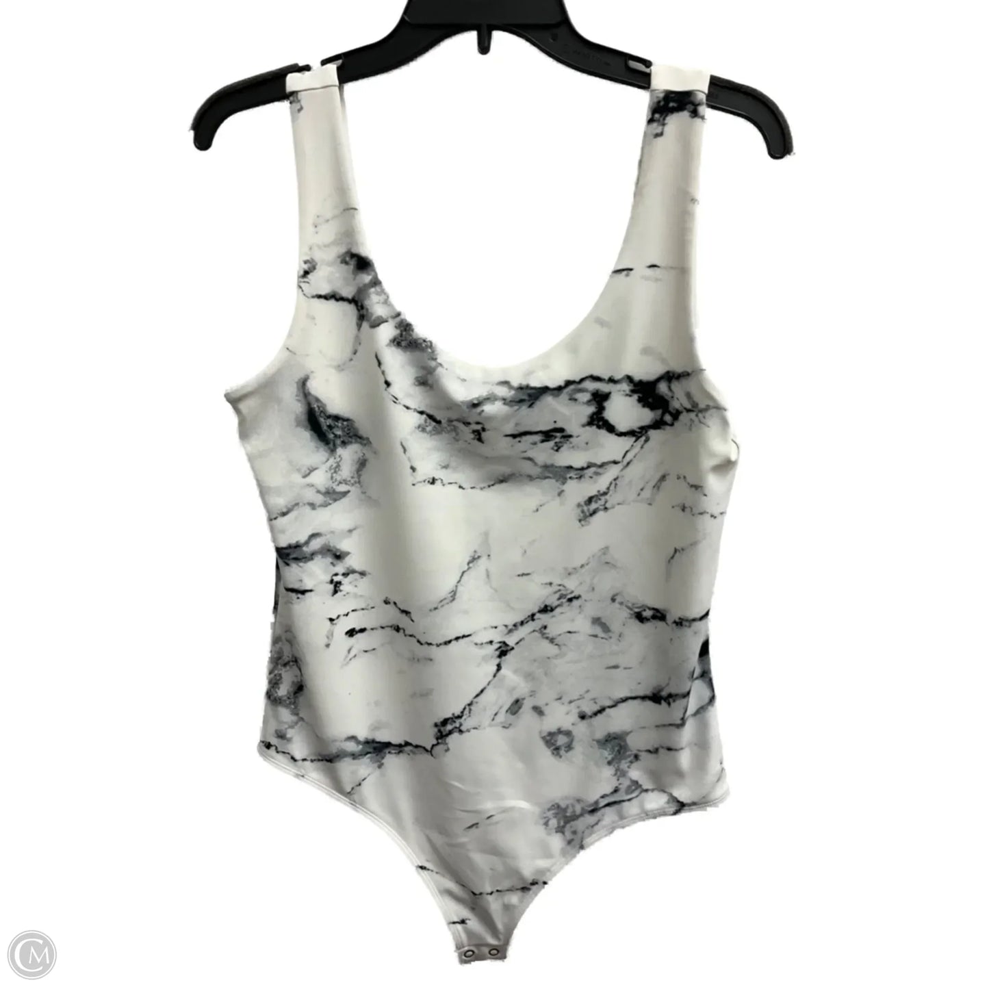 Bodysuit By Express In Black & White, Size: L