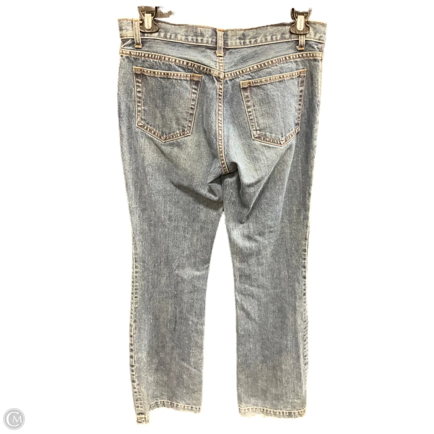 Jeans Straight By Gap In Blue Denim, Size: 10tall