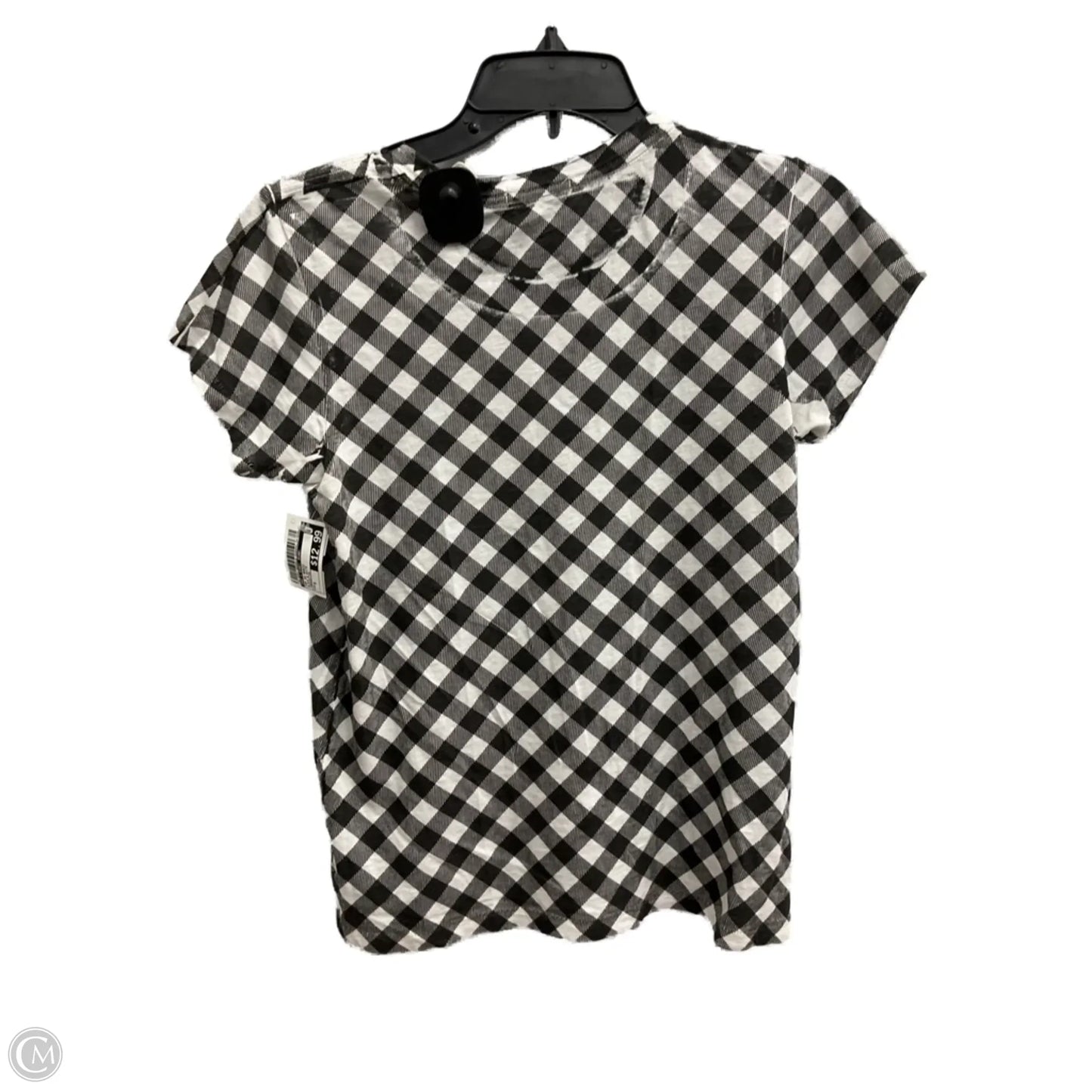 Top Short Sleeve Basic By Rag & Bones Jeans In Black & White, Size: S