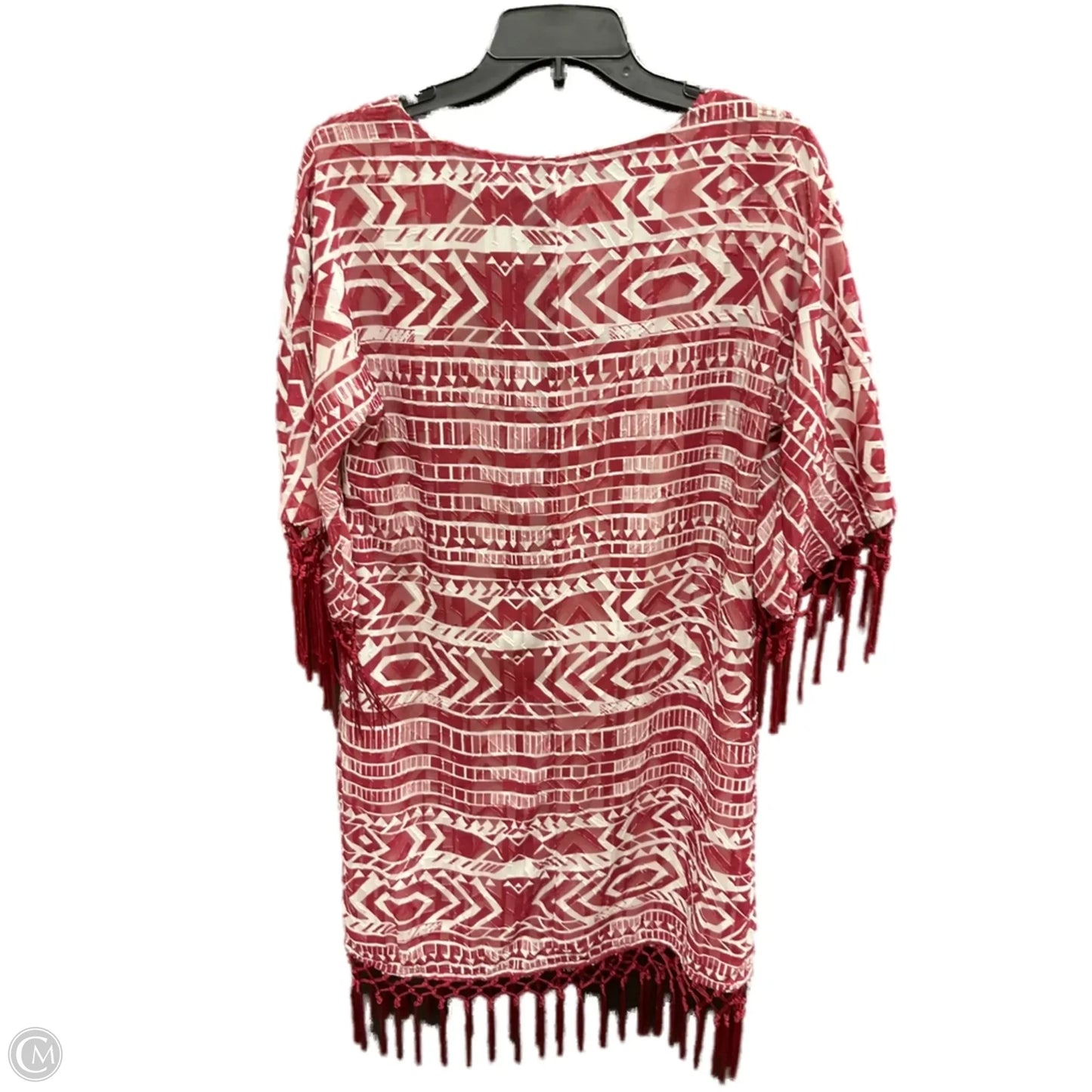 Dress Casual Midi By Sam Edelman In Red & White, Size: M