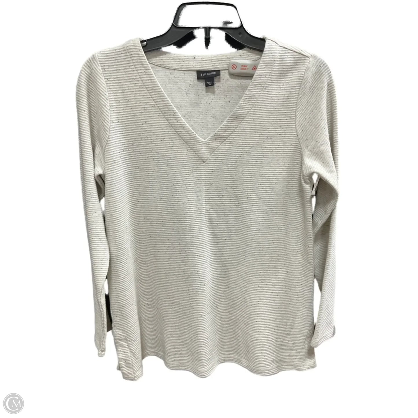 Top Long Sleeve Basic By J. Jill In Beige, Size: Xs