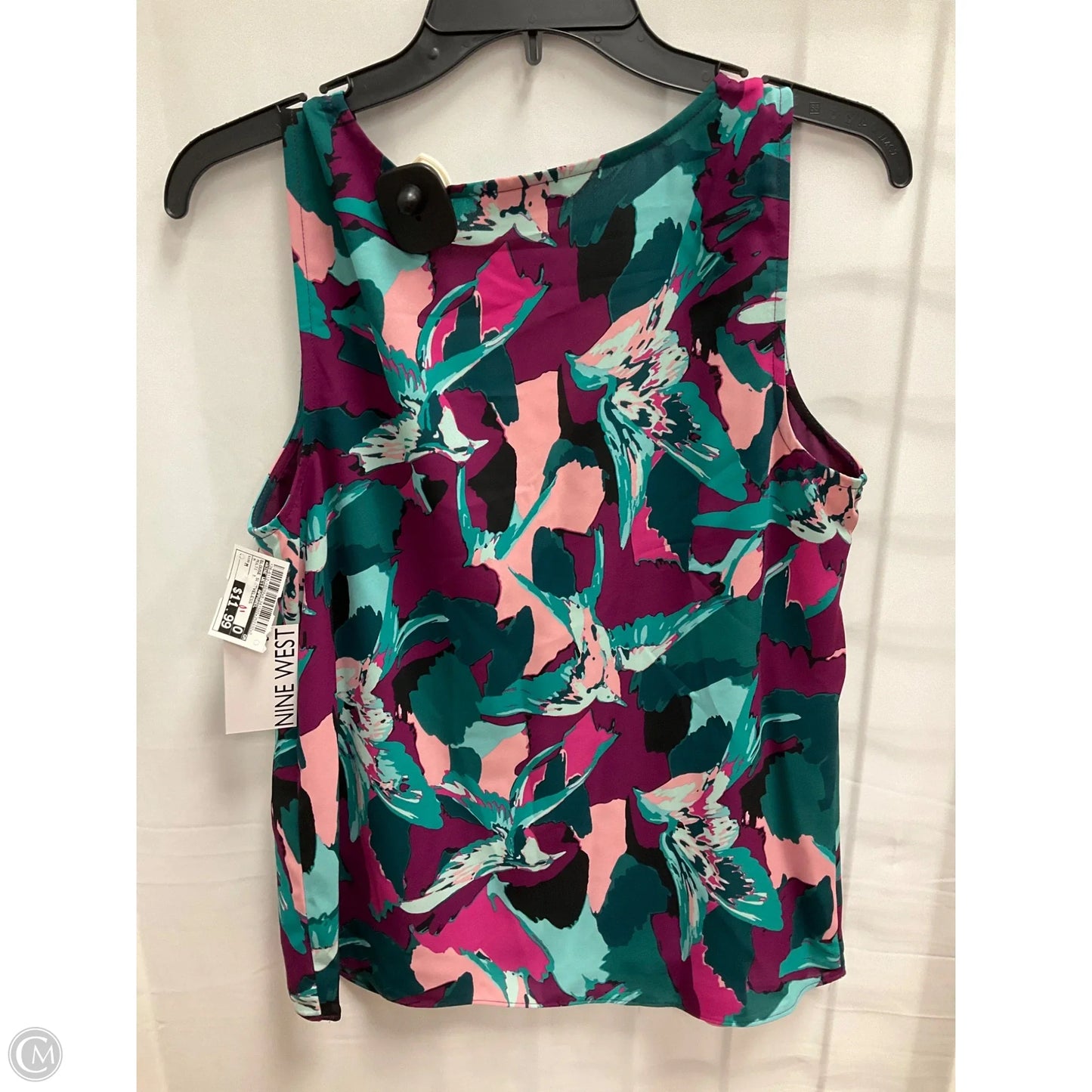 Blouse Sleeveless By Nine West Apparel In Multi-colored, Size: M