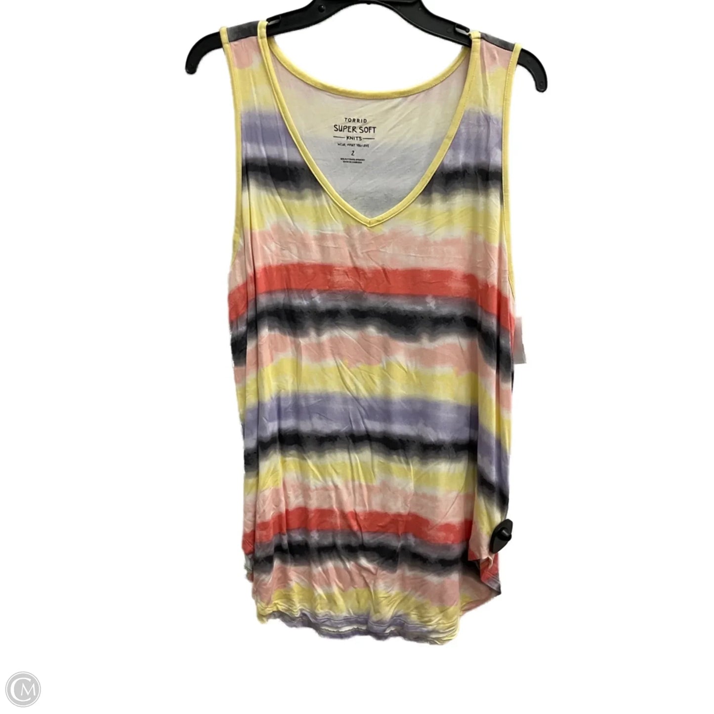 Top Sleeveless By Torrid In Multi-colored, Size: 2x