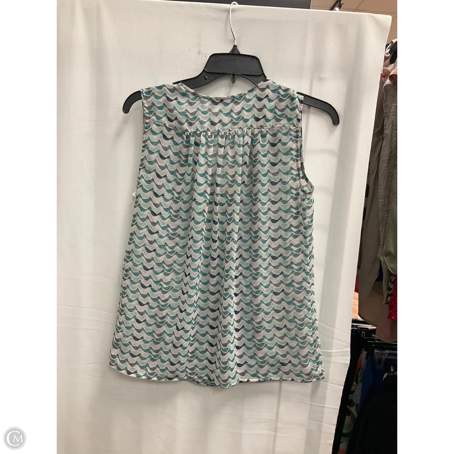 Blouse Sleeveless By Cabi In Animal Print, Size: Xs