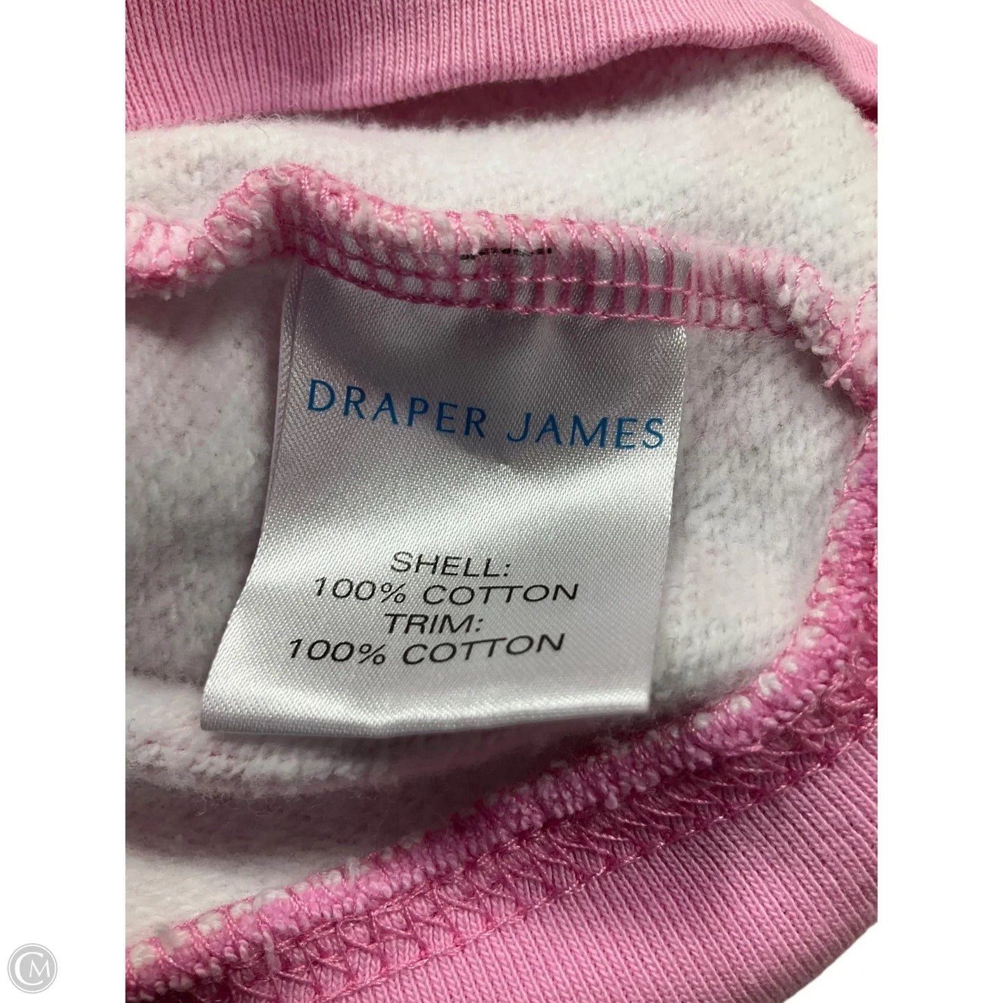 Sweatshirt Hoodie By Draper James In Pink, Size: L