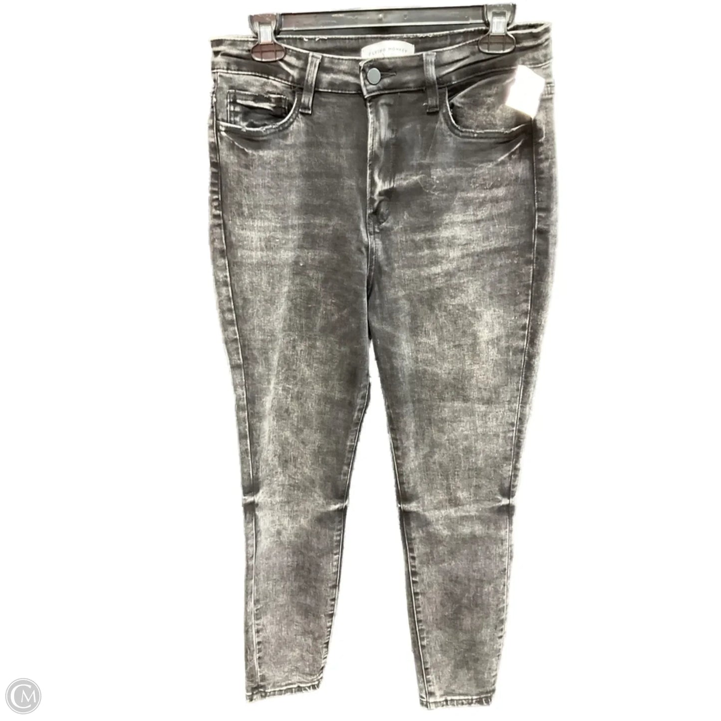 Jeans Straight By Flying Monkey In Black Denim, Size: 8
