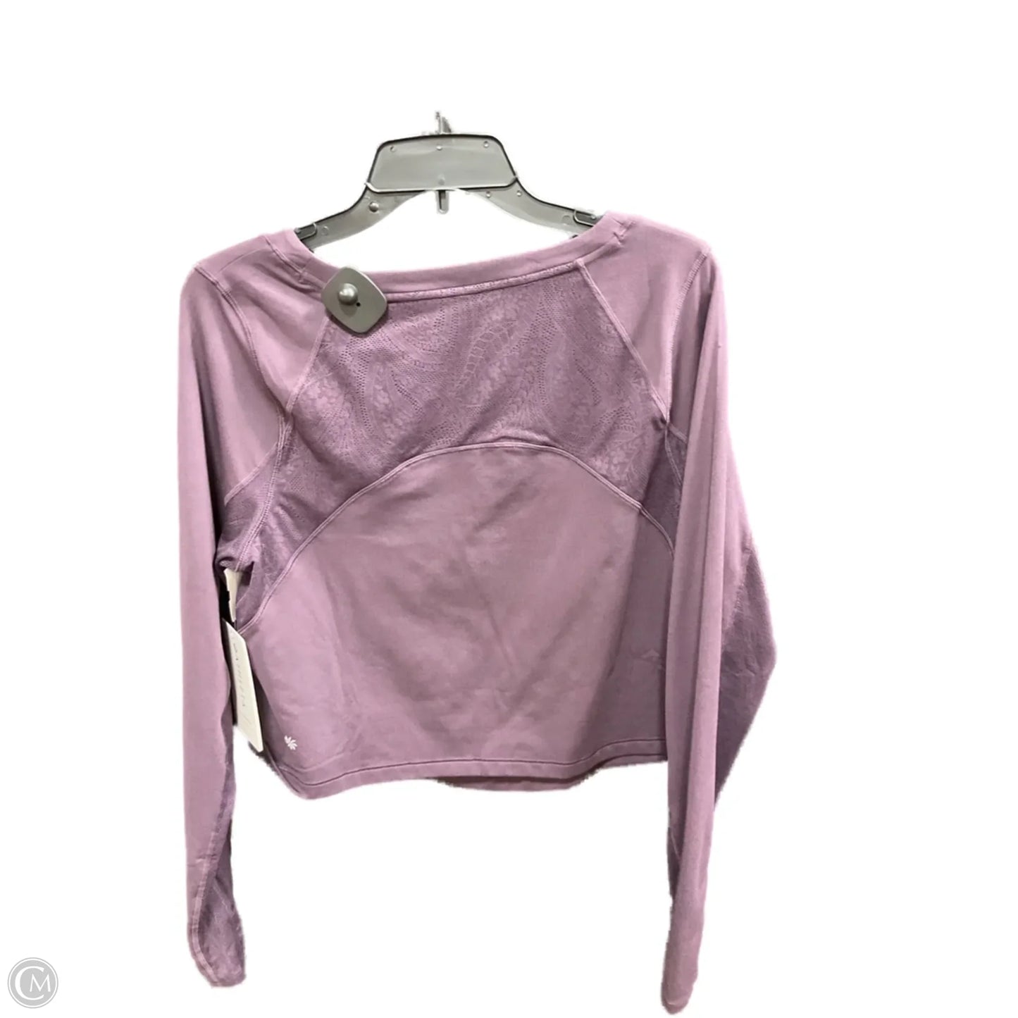 Athletic Top Long Sleeve Crewneck By Athleta In Purple, Size: 1x