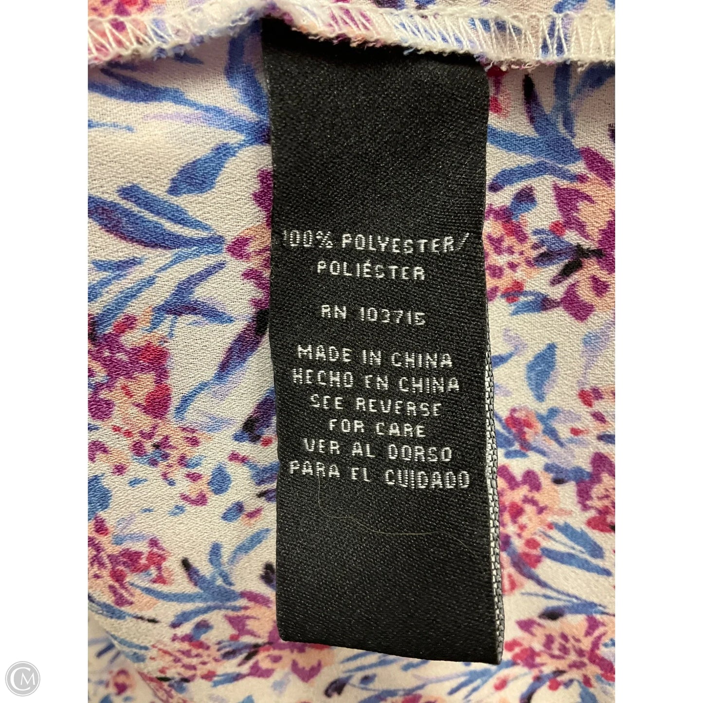 Blouse Sleeveless By Zac And Rachel In Multi-colored, Size: Xl