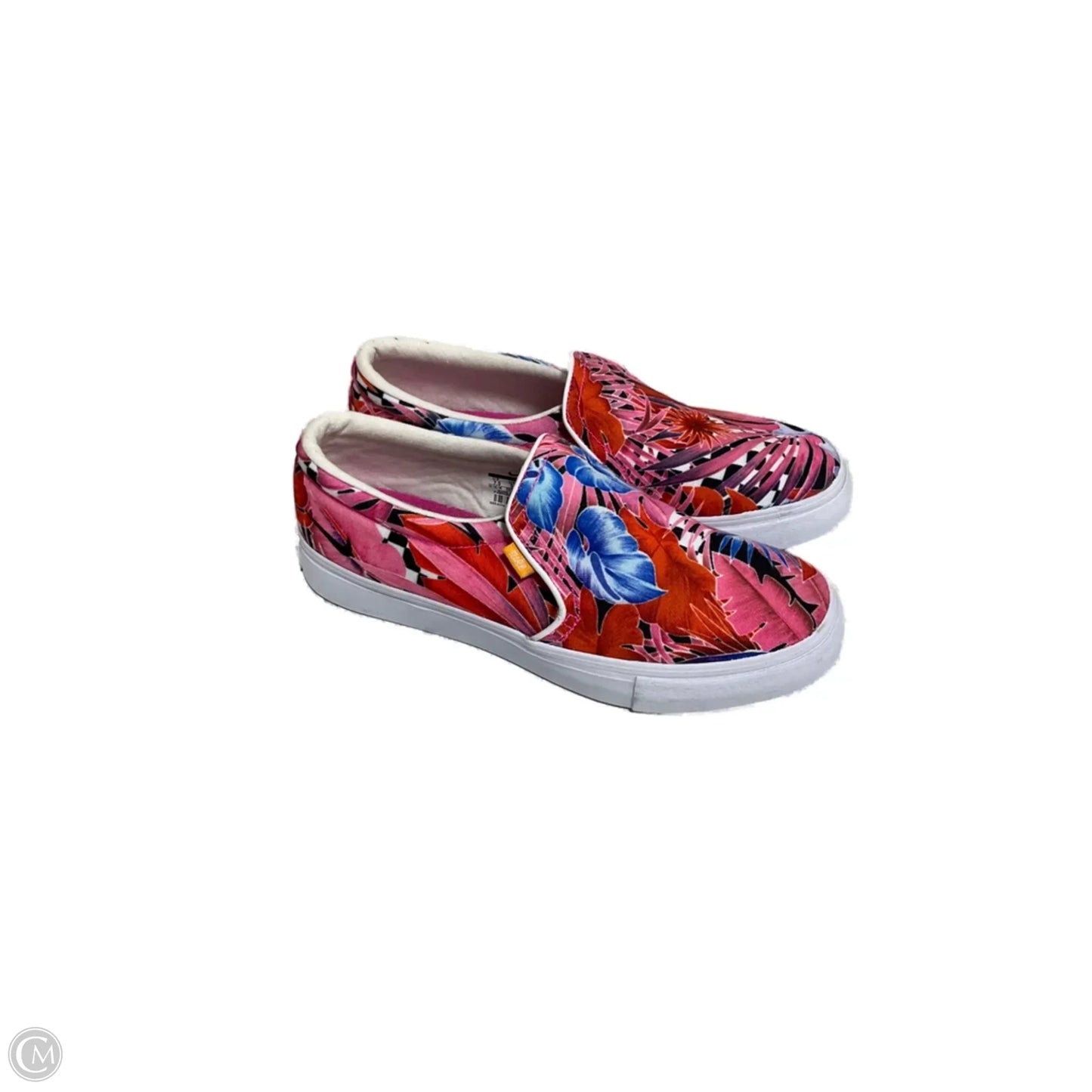 Shoes Flats By Nike Apparel In Tropical Print, Size: 7.5