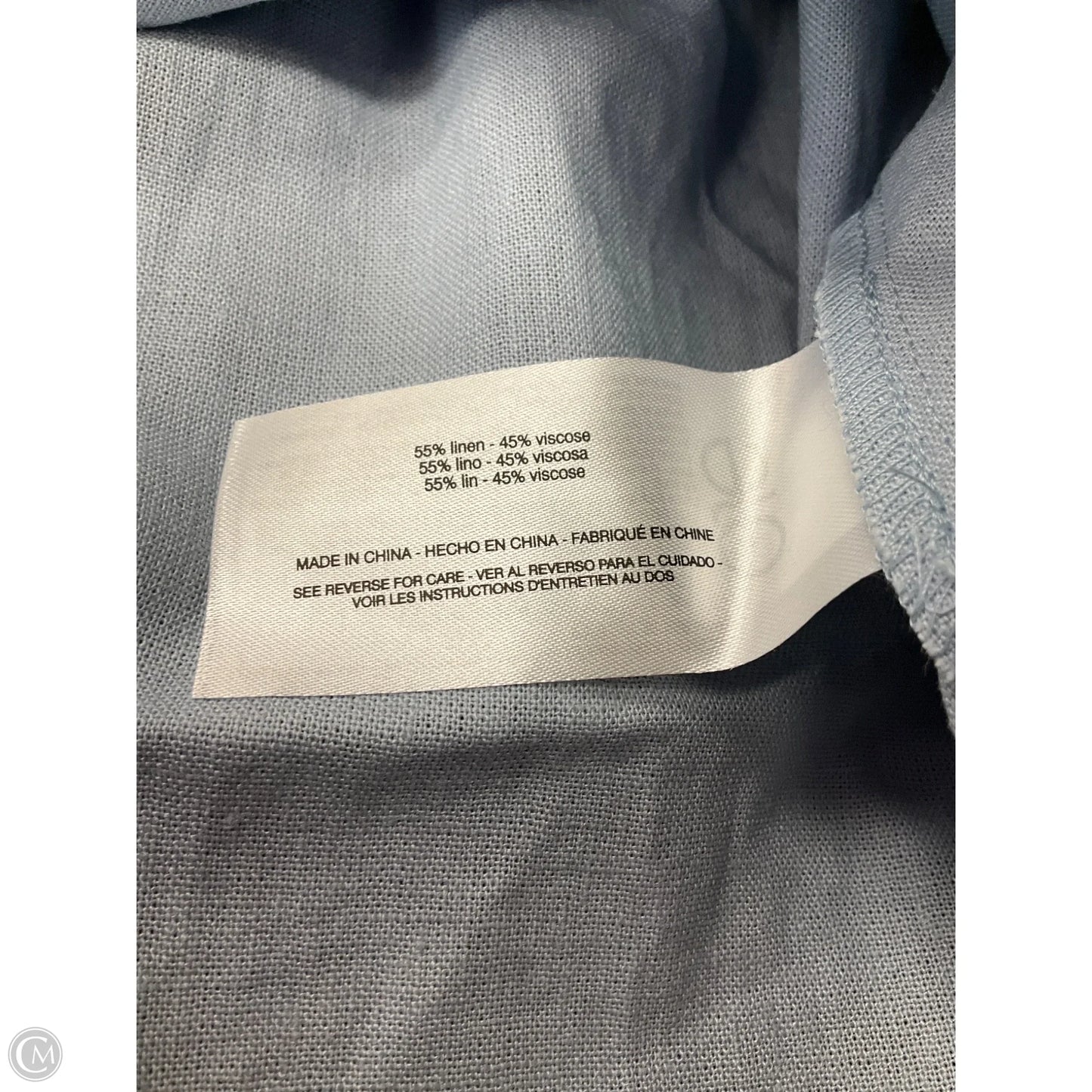 Top Short Sleeve By Gloria Vanderbilt In Blue, Size: M