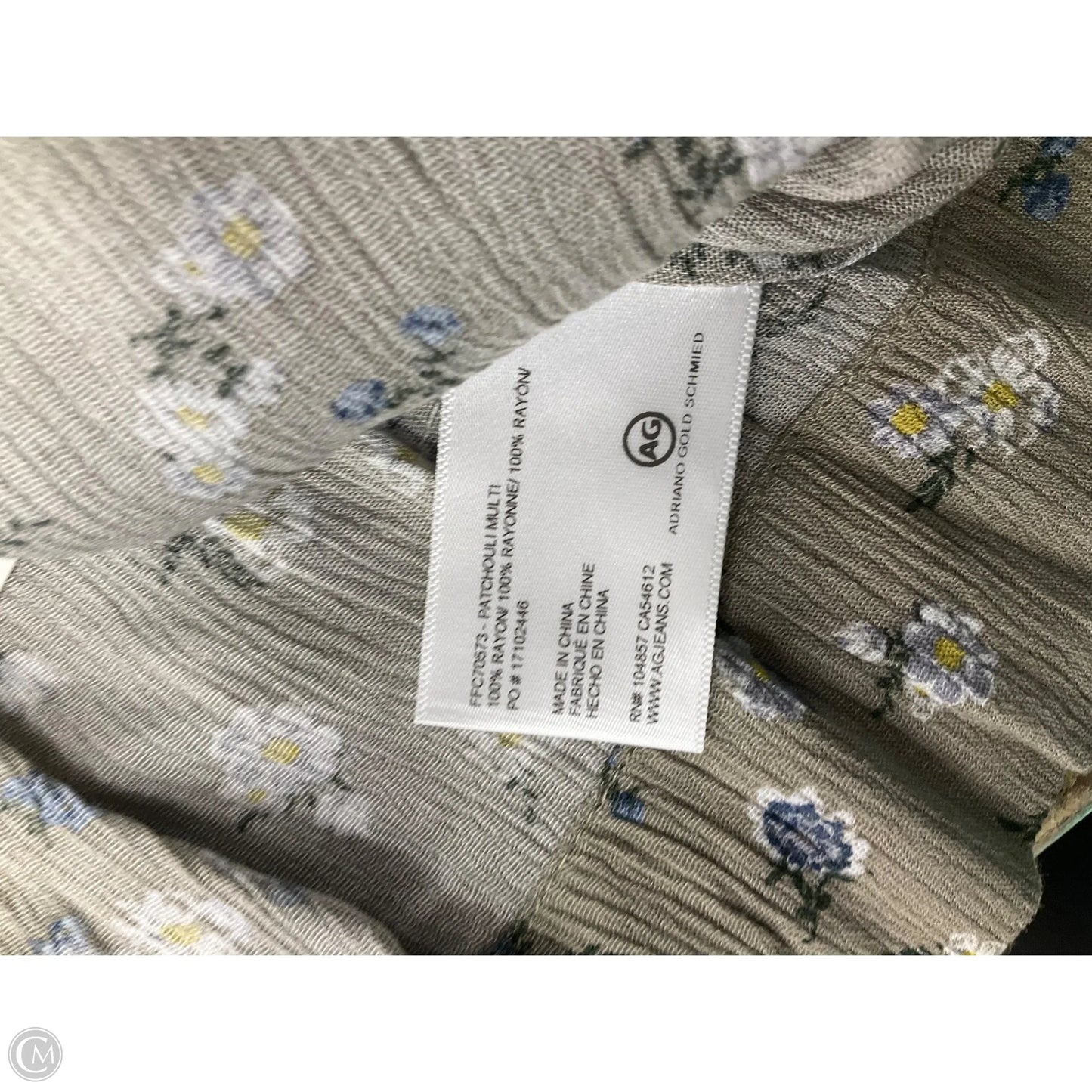 Top Sleeveless By Adriano Goldschmied In Floral Print, Size: Xs