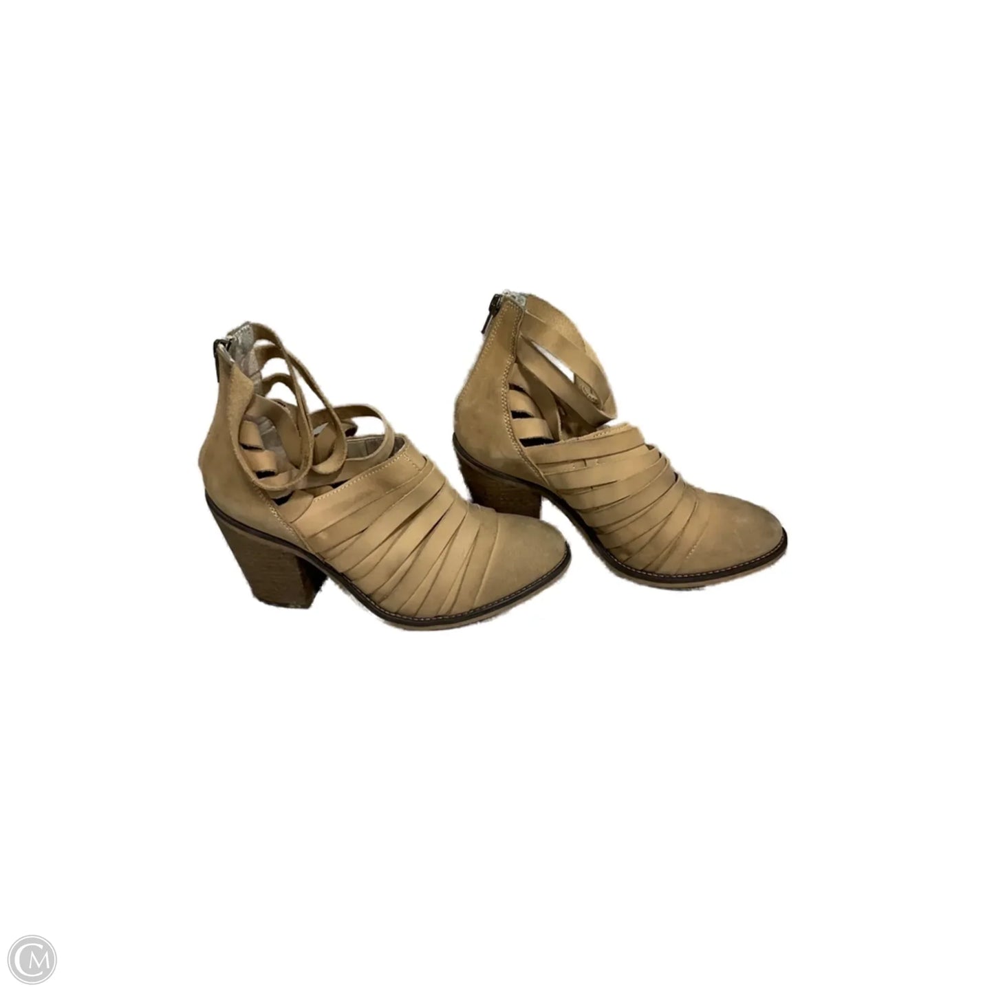 Boots Ankle Heels By Free People In Brown, Size: 7.5
