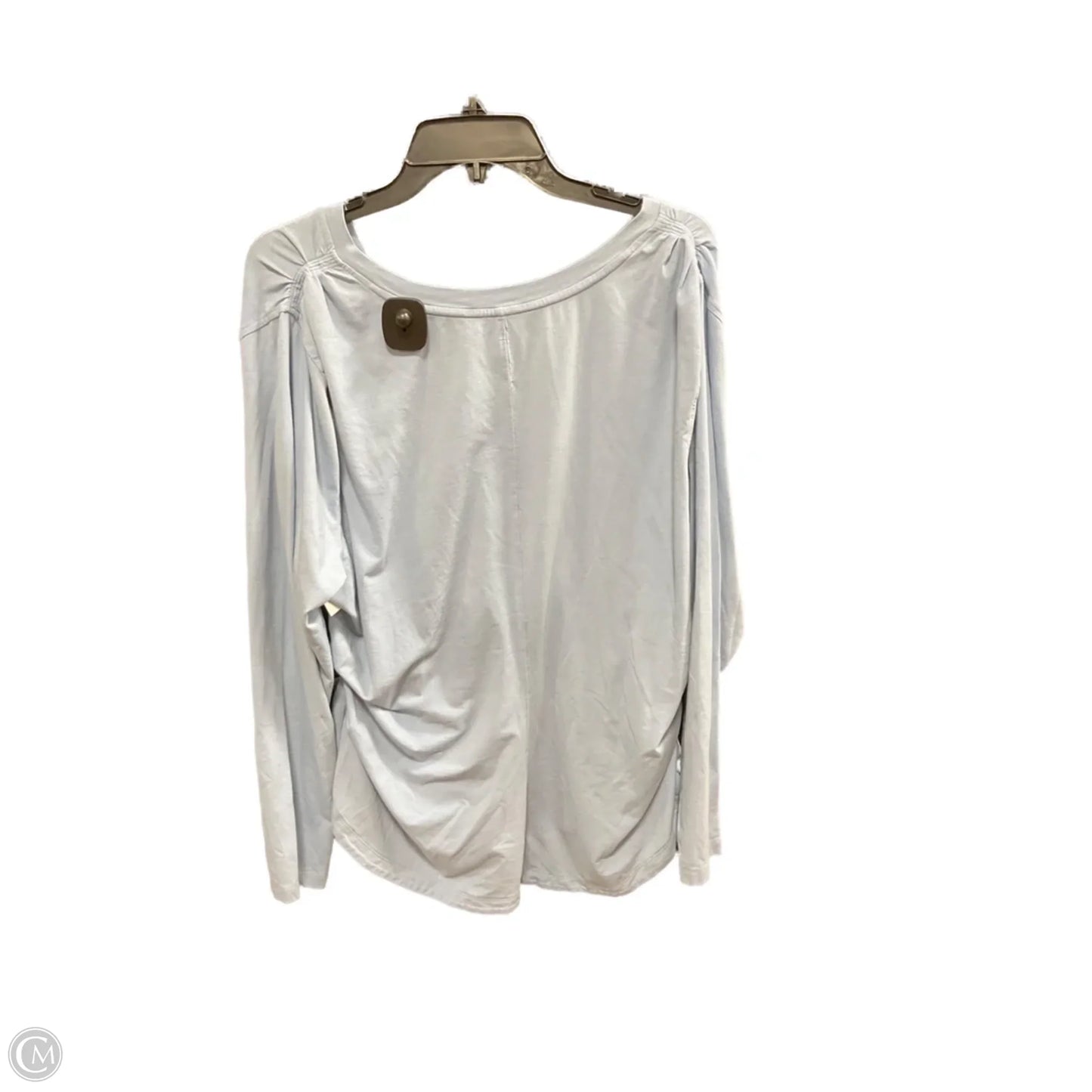 Athletic Top Long Sleeve Crewneck By Athleta In Blue, Size: 1x