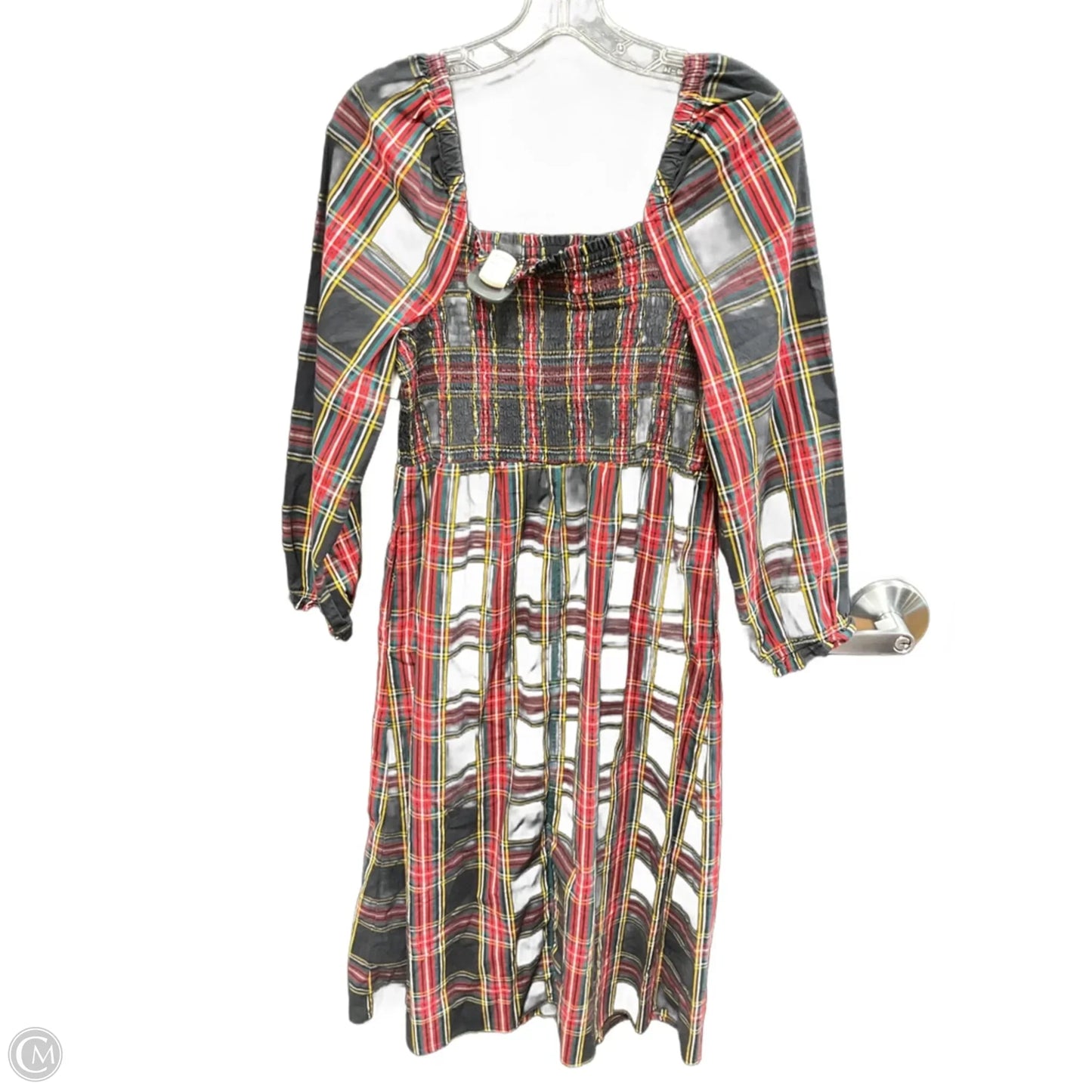 Dress Casual Midi By J. Crew In Plaid Pattern, Size: M