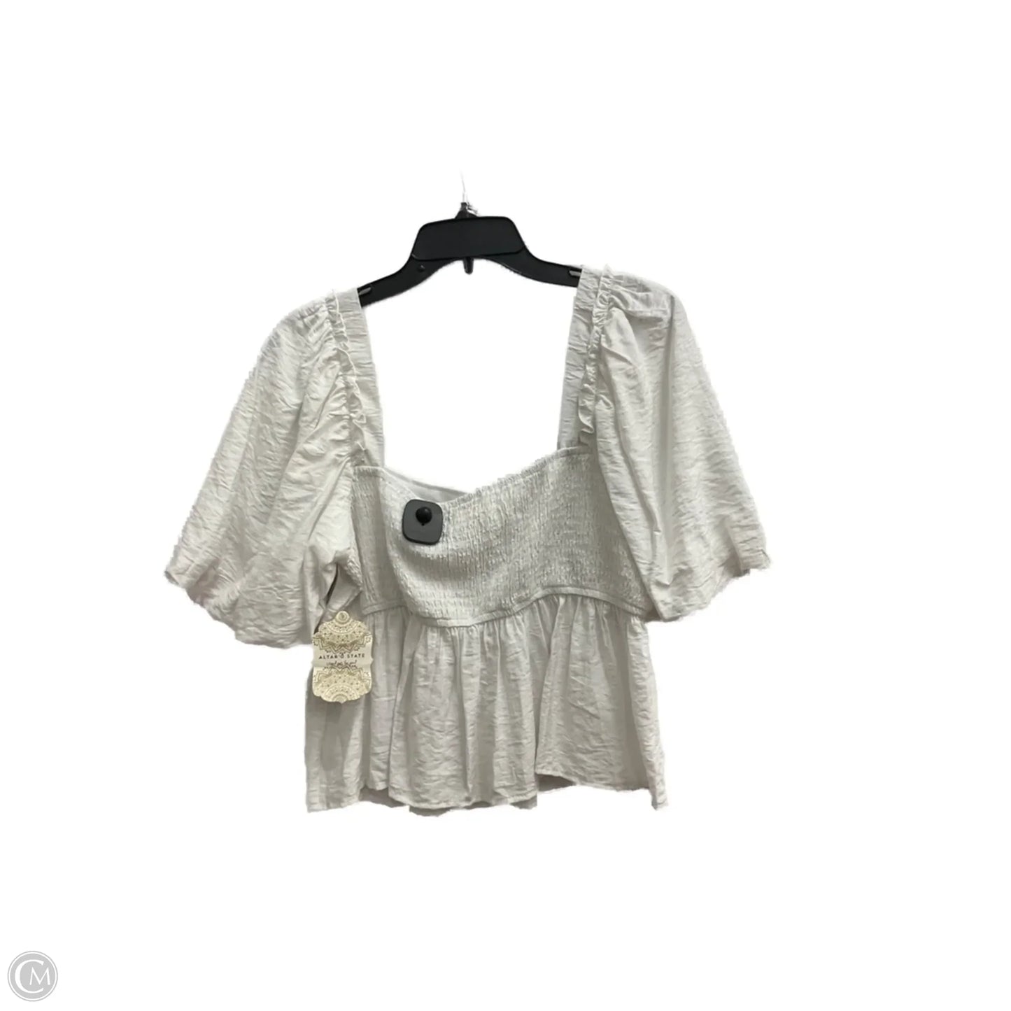 Top Short Sleeve By Altard State In White, Size: L