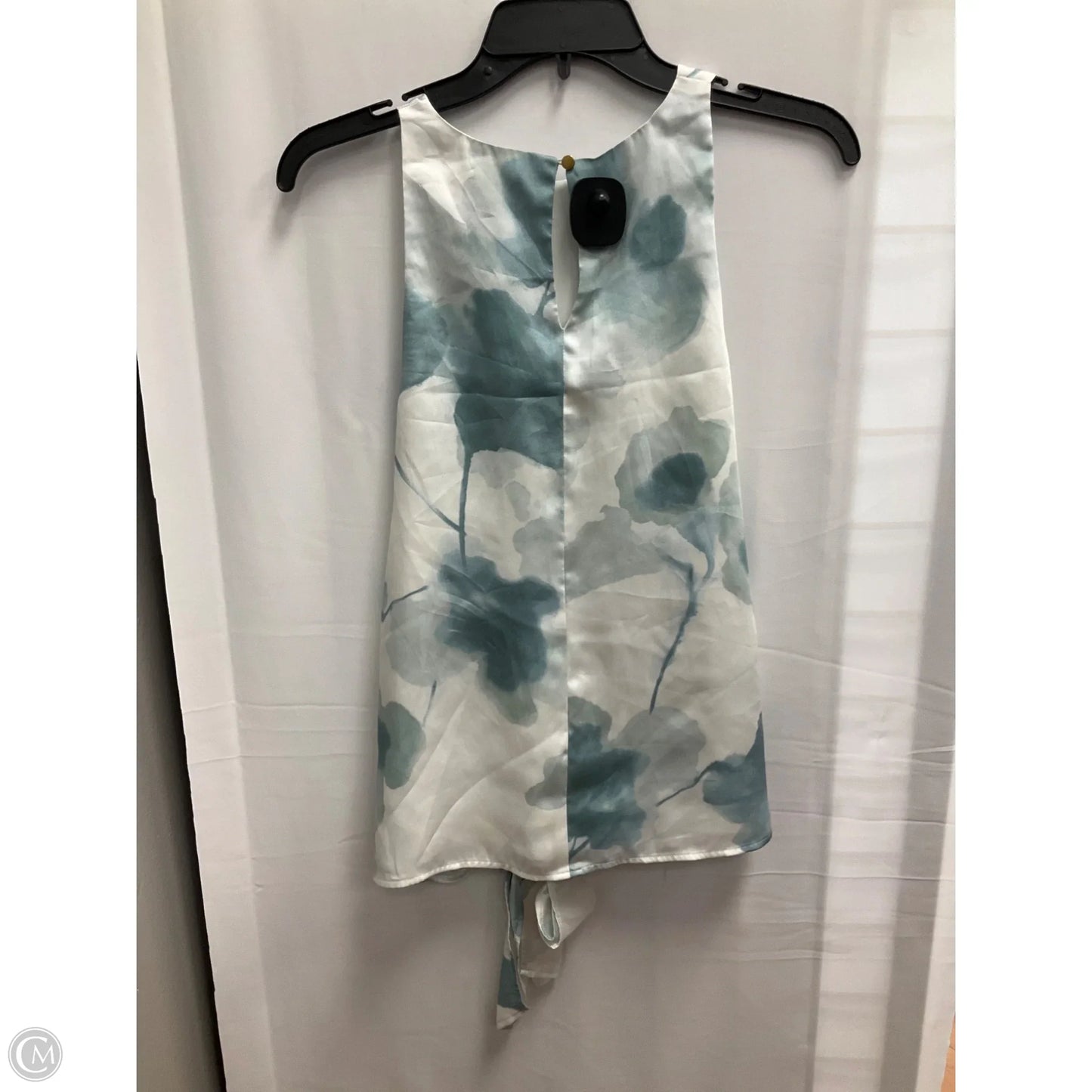 Top Sleeveless By Donna Karan In Blue, Size: S