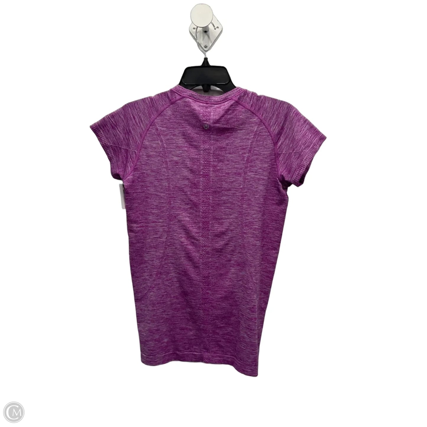 Athletic Top Short Sleeve By Lululemon In Purple, Size: M