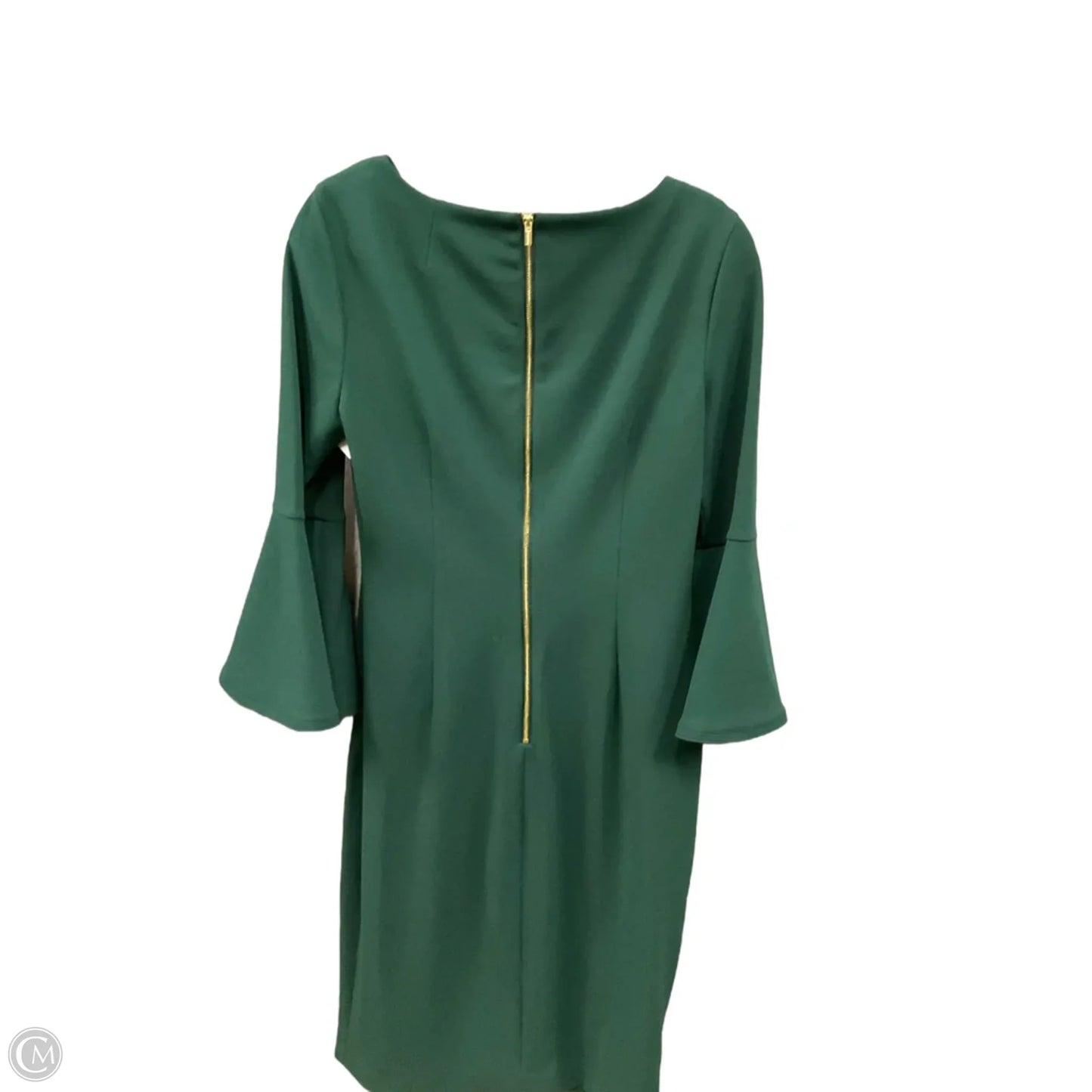 Dress Casual Midi By Calvin Klein In Green, Size: 8