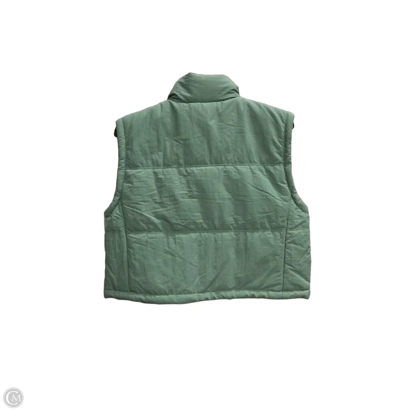 Vest Puffer & Quilted By Thread And Supply In Green, Size: M