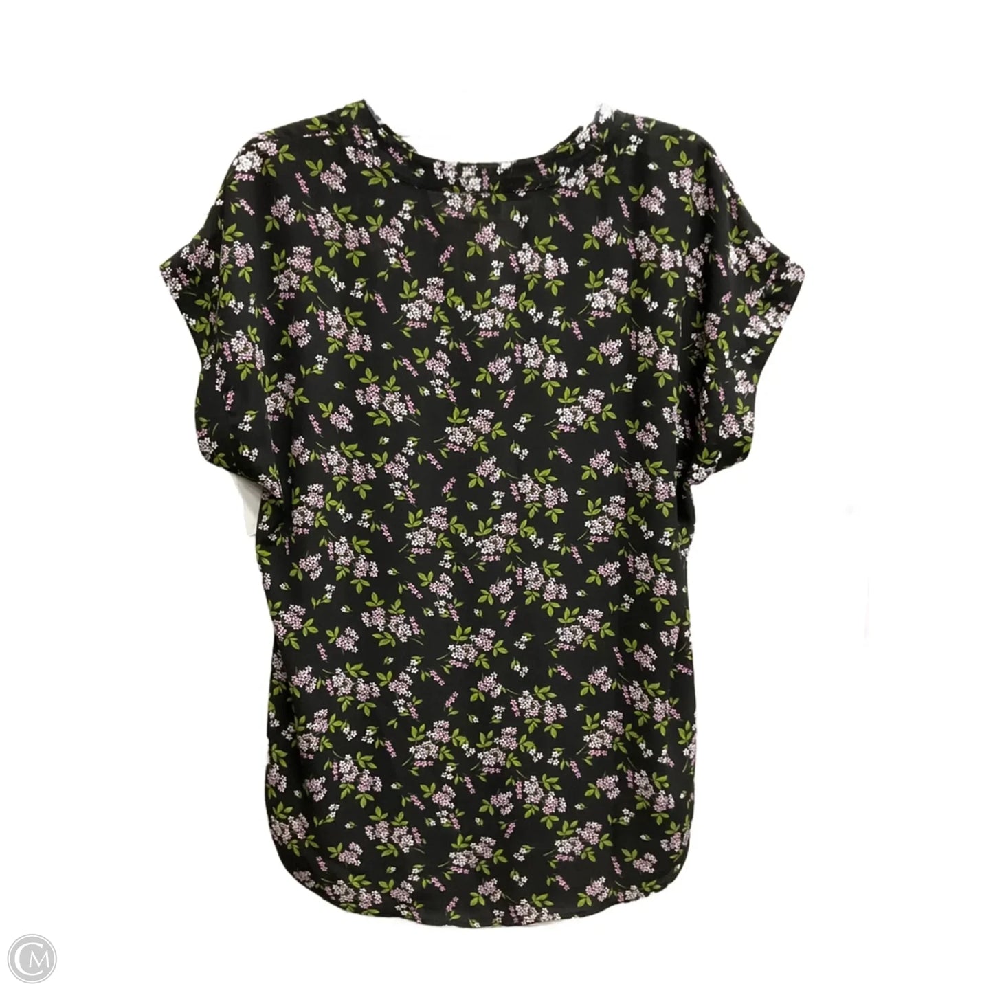 Top Short Sleeve By Cynthia Steffe In Black, Size: L