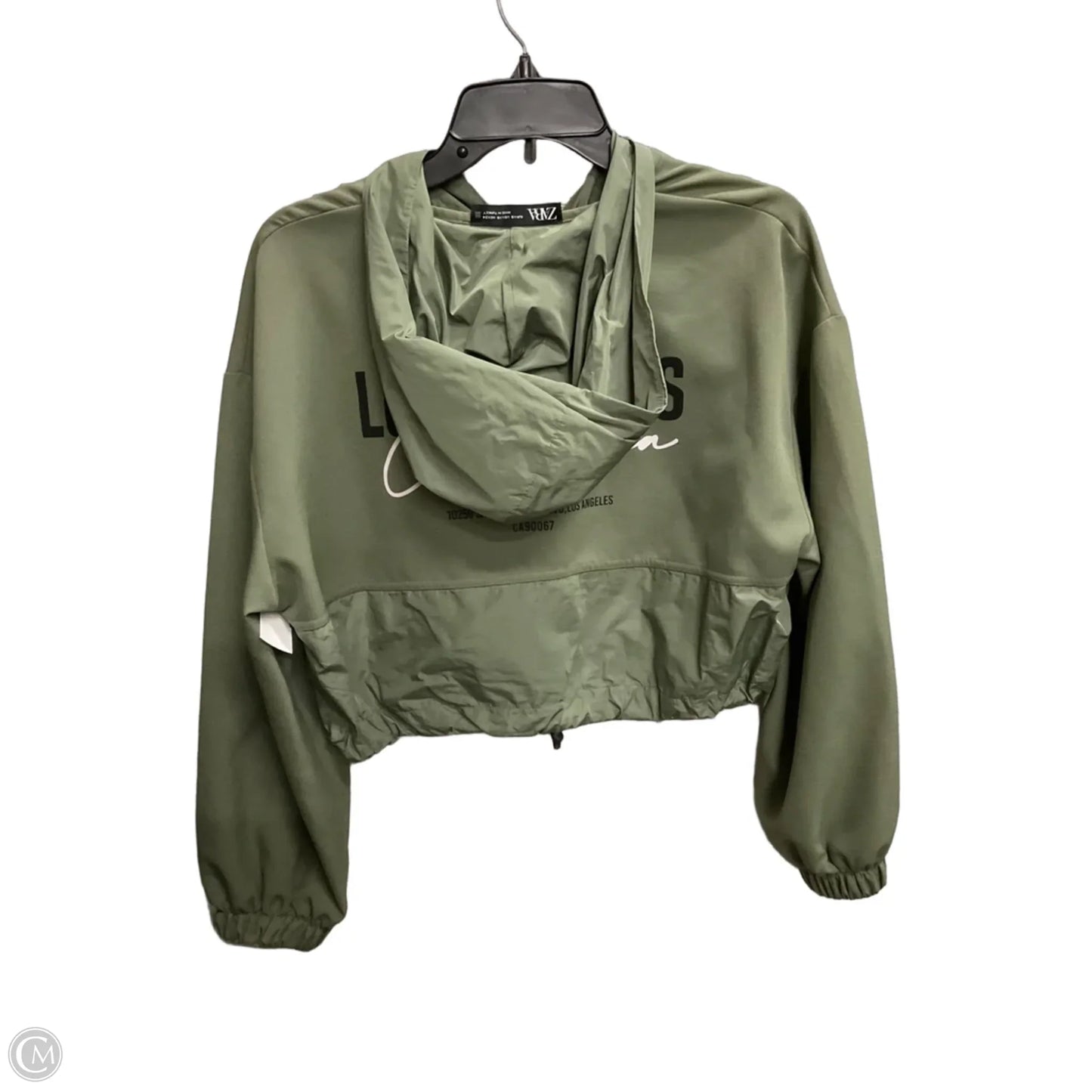 Jacket Windbreaker By Zara In Green, Size: Xs